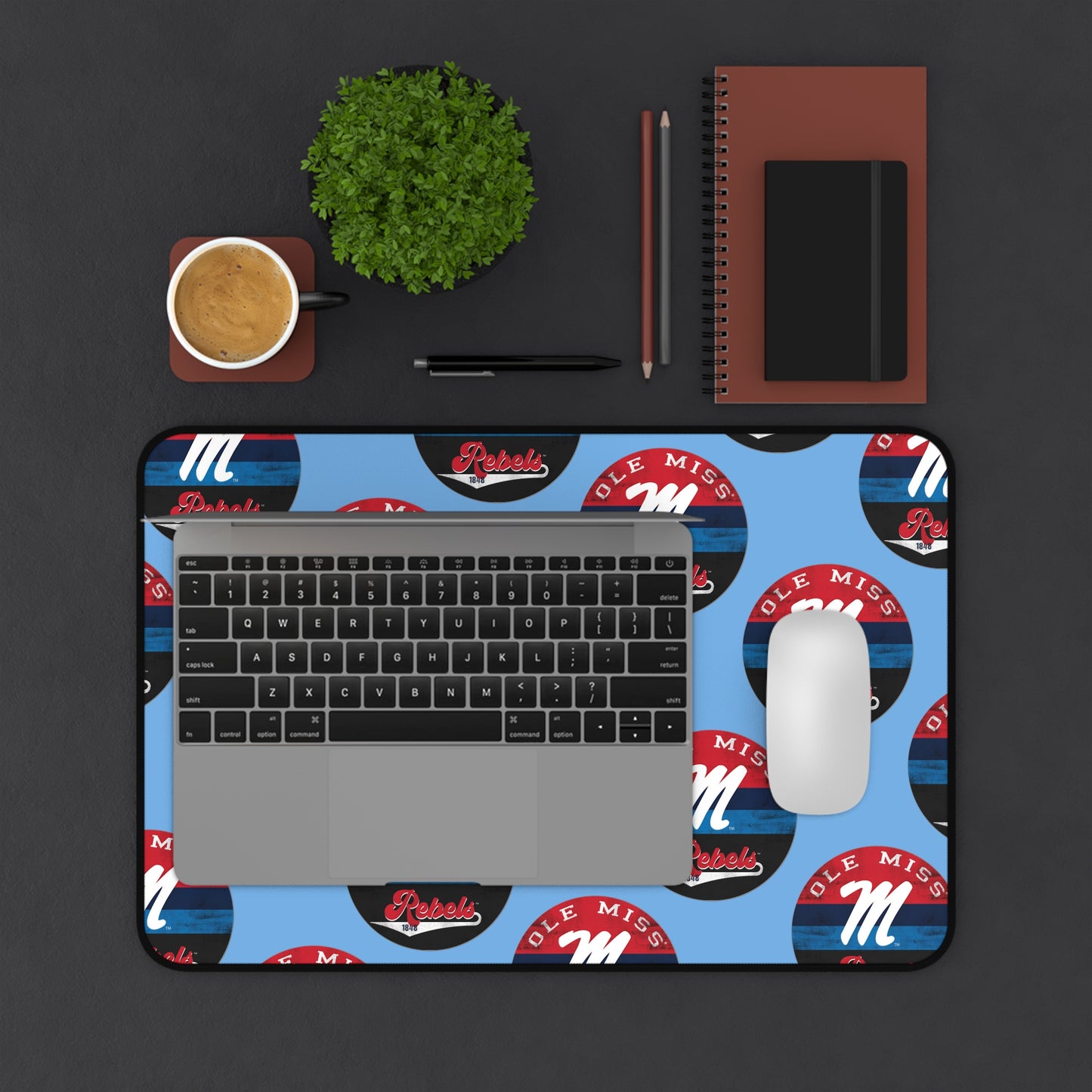 Ole Miss "M" Rebels 1848 Desk Mat