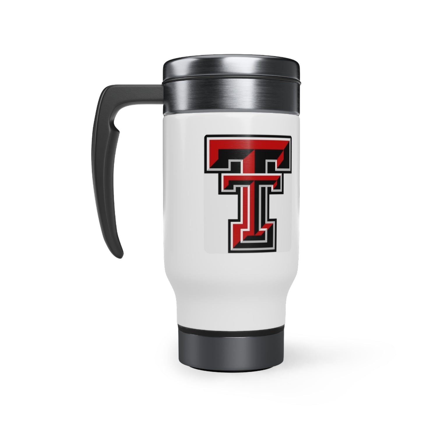 Texas Tech Stainless Steel Travel Mug with Handle, 14oz
