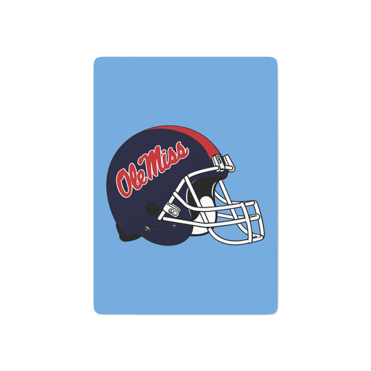 Ole Miss Helmet Custom Poker Cards