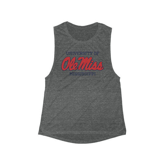 Ole Miss Women's Flowy Scoop Muscle Tank