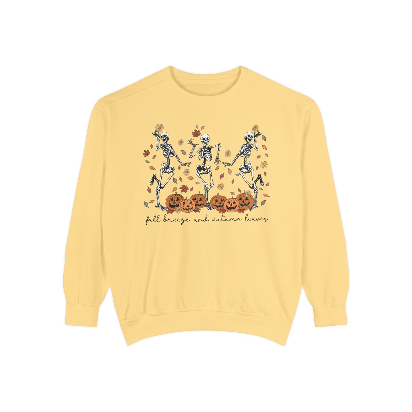 Dancing Skeleton Unisex Garment-Dyed Sweatshirt