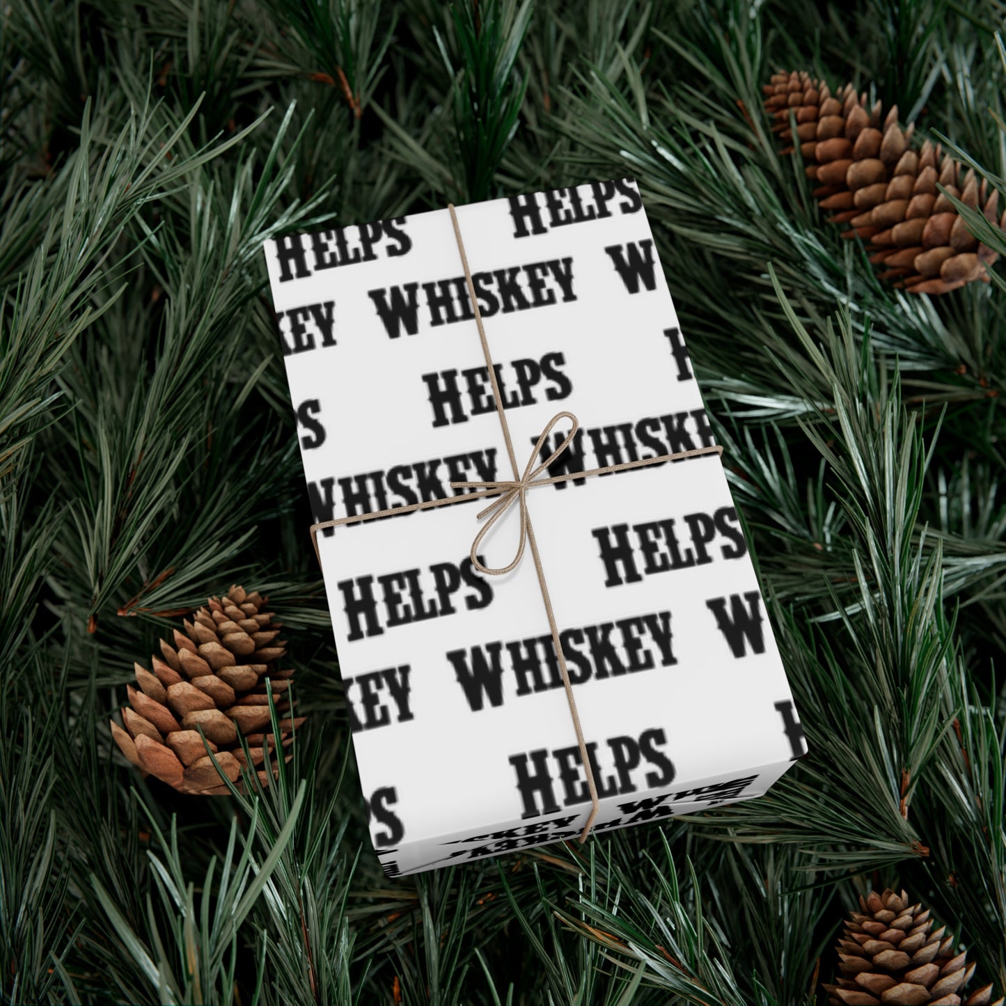 Whiskey Helps Gift Wrap Papers