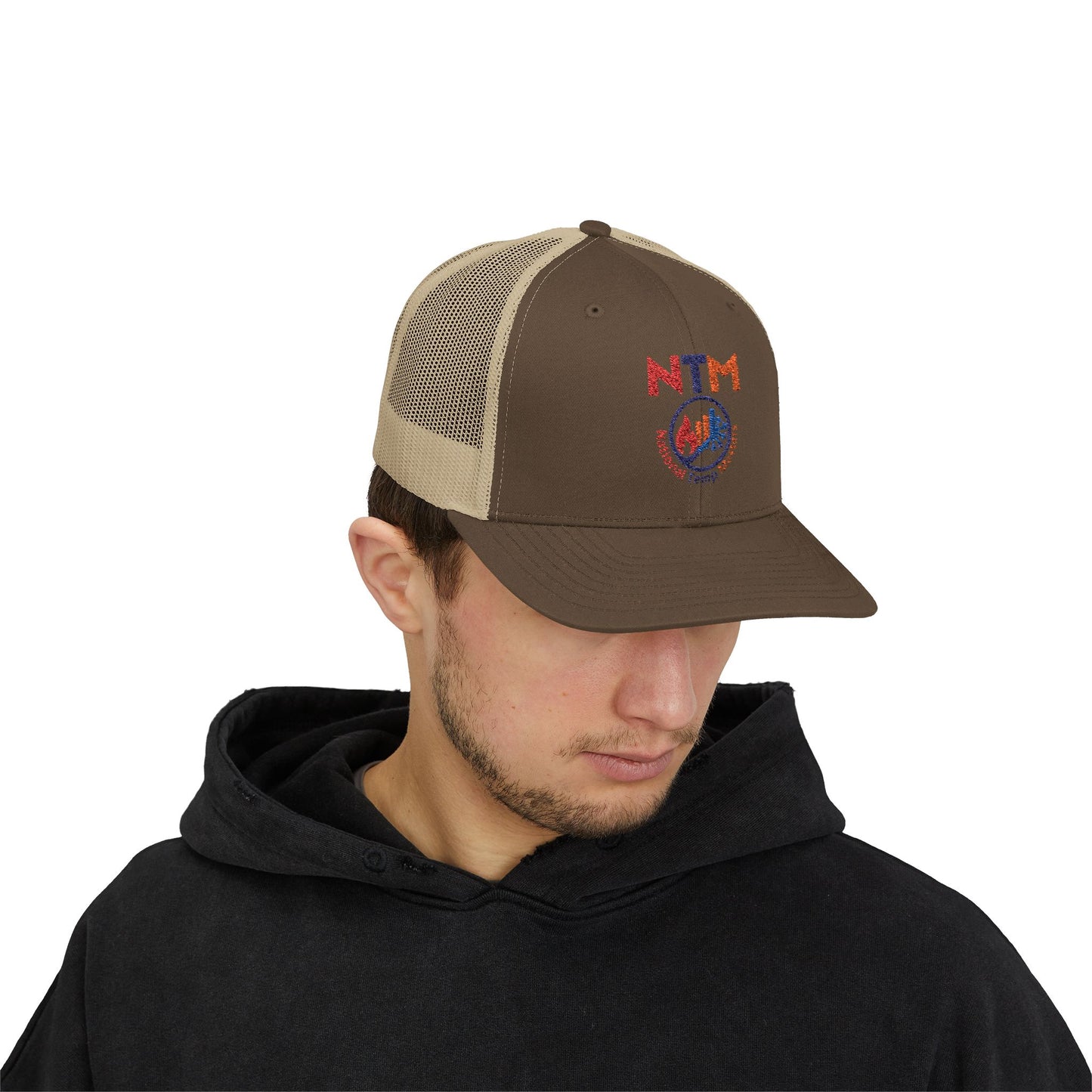 NTM Stylish Snapback Trucker Cap with Colorful NTM Design, Trendy Hat, Summer Accessory, Casual Outing Essential, Gift for Him/Her