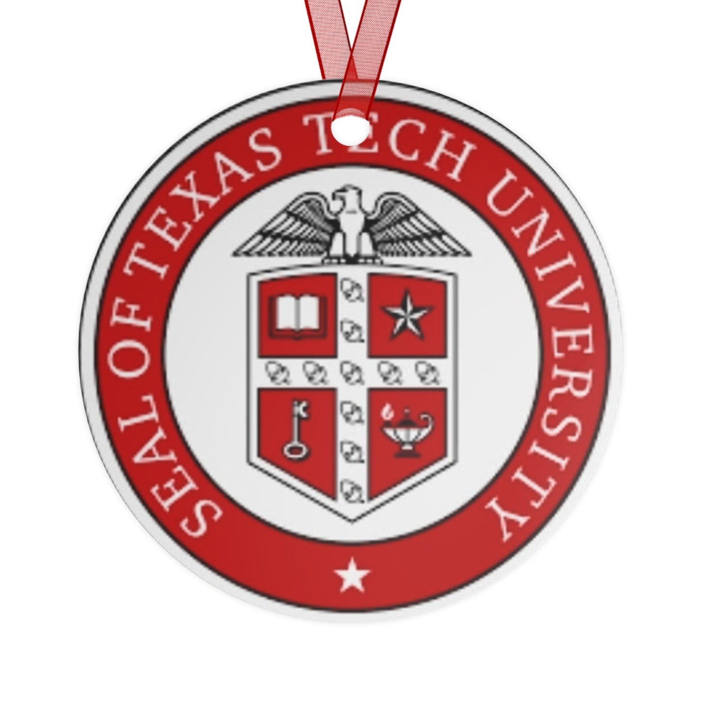 Texas Tech Metal Ornaments
