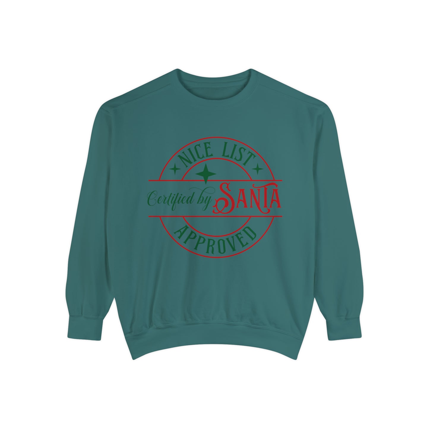 Nice List Unisex Garment-Dyed Sweatshirt