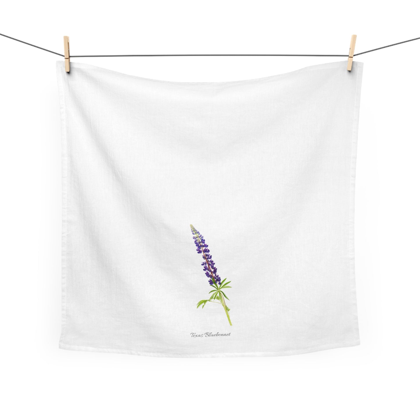 Texas Bluebonnet Flower Tea Towel