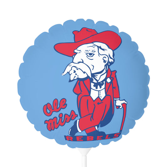 Ole Miss Rebel Balloon (Round and Heart-shaped), 11"