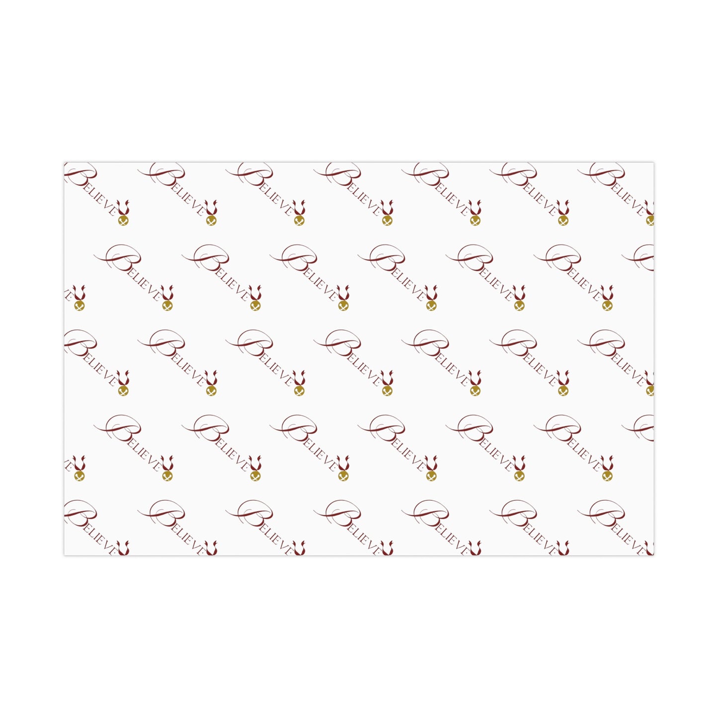 Believe Gift Wrap Papers (WHITE)