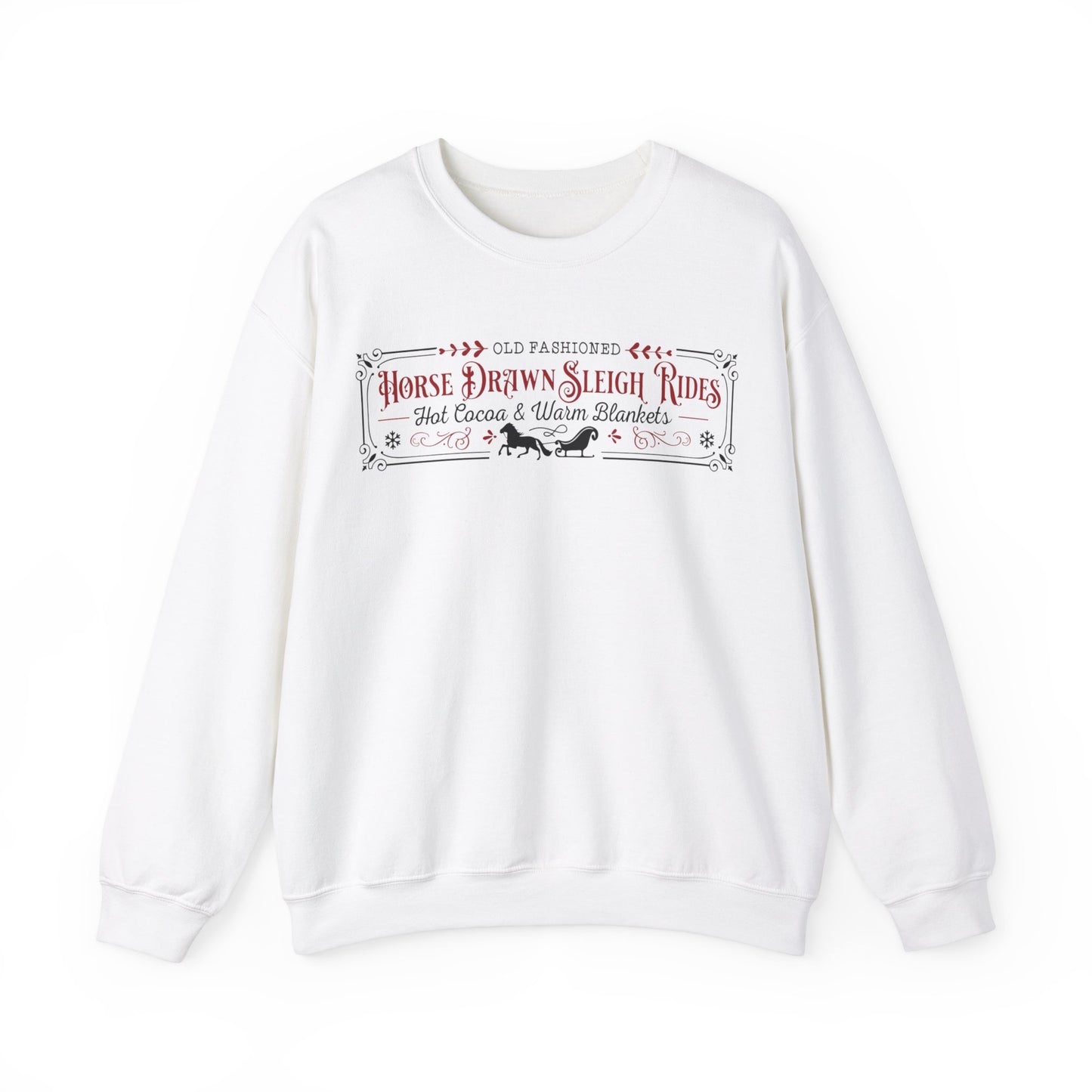 Horse Drawn Sleigh Rides Unisex Heavy Blend™ Crewneck Sweatshirt
