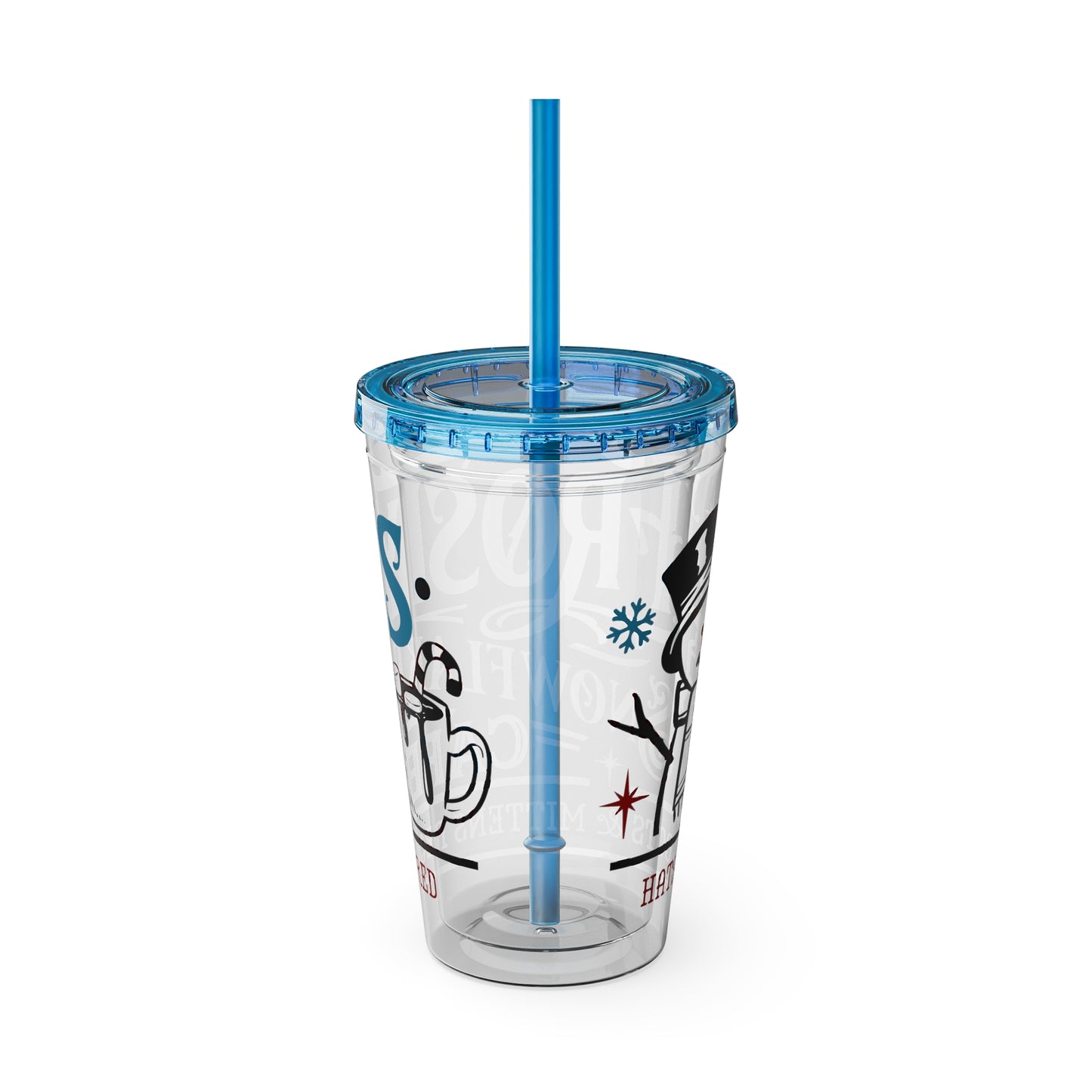 Frosty's Cafe Sunsplash Tumbler with Straw, 16oz