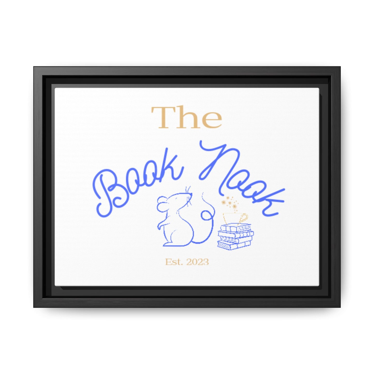 The Book Nook - Matte Canvas, Framed (Multi-color)