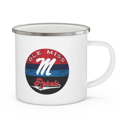 Ole Miss Rebels Enamel Camping Mug