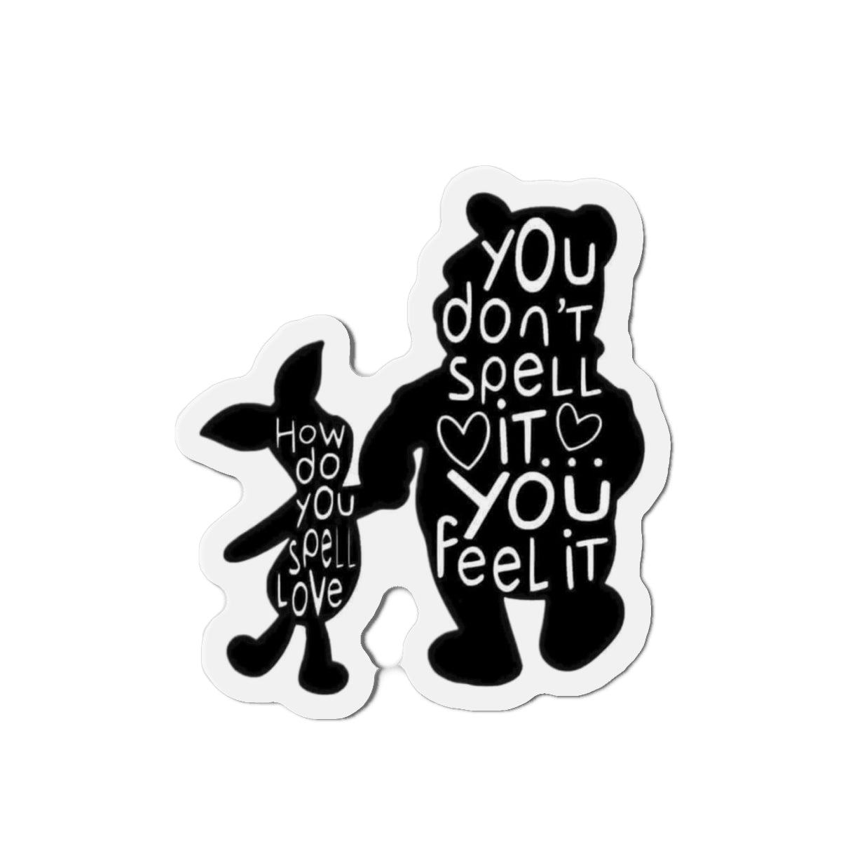 Pooh & Piglet Die-Cut Magnets