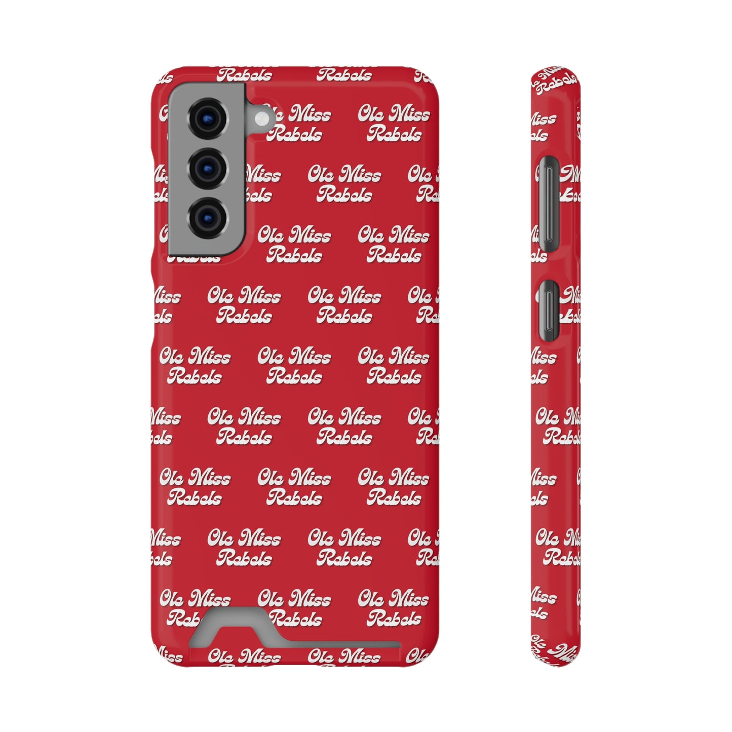 iPhone and Samsung Ole Miss Rebels (RED) Phone Case With Card Holder