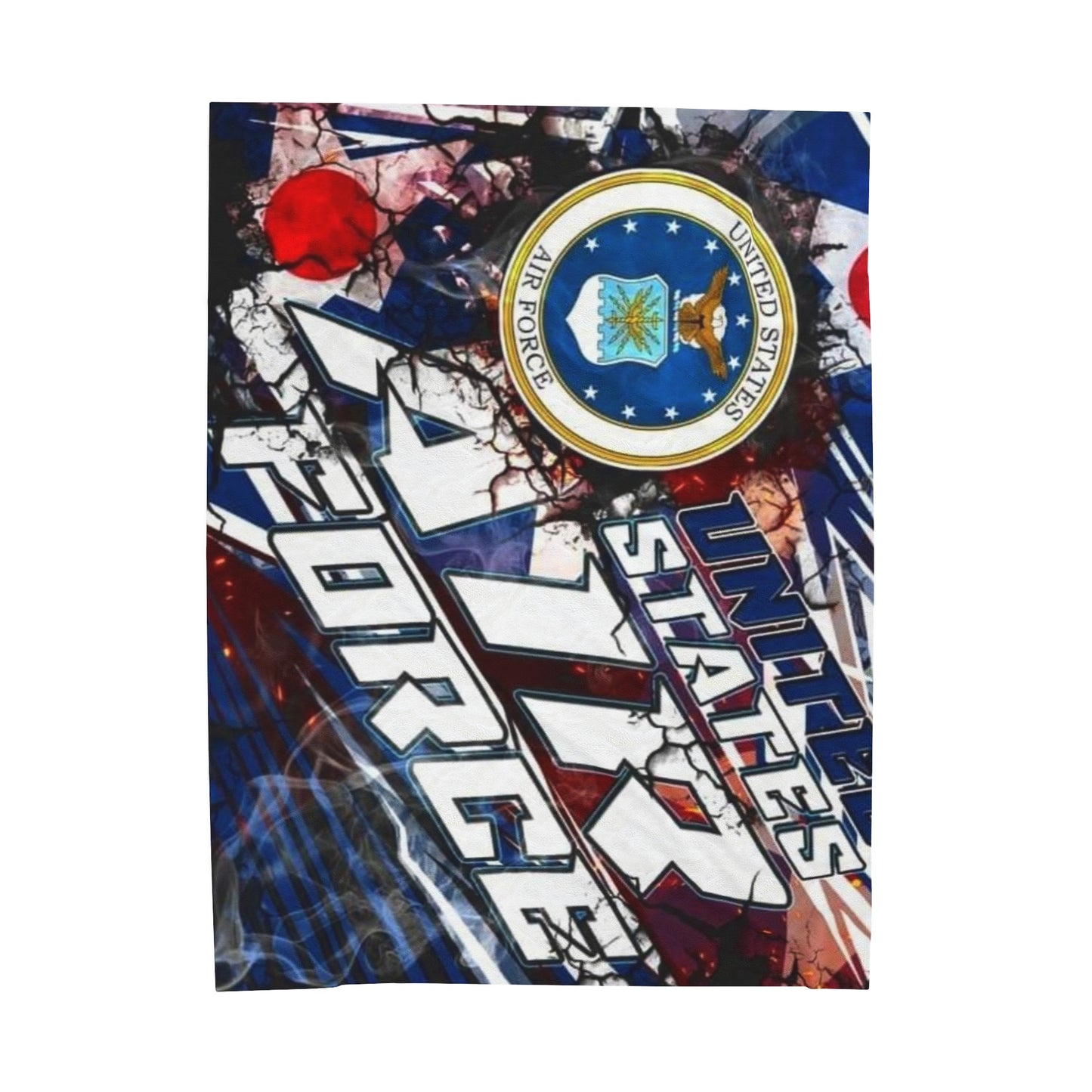 U.S. Air Force Velveteen Plush Blanket