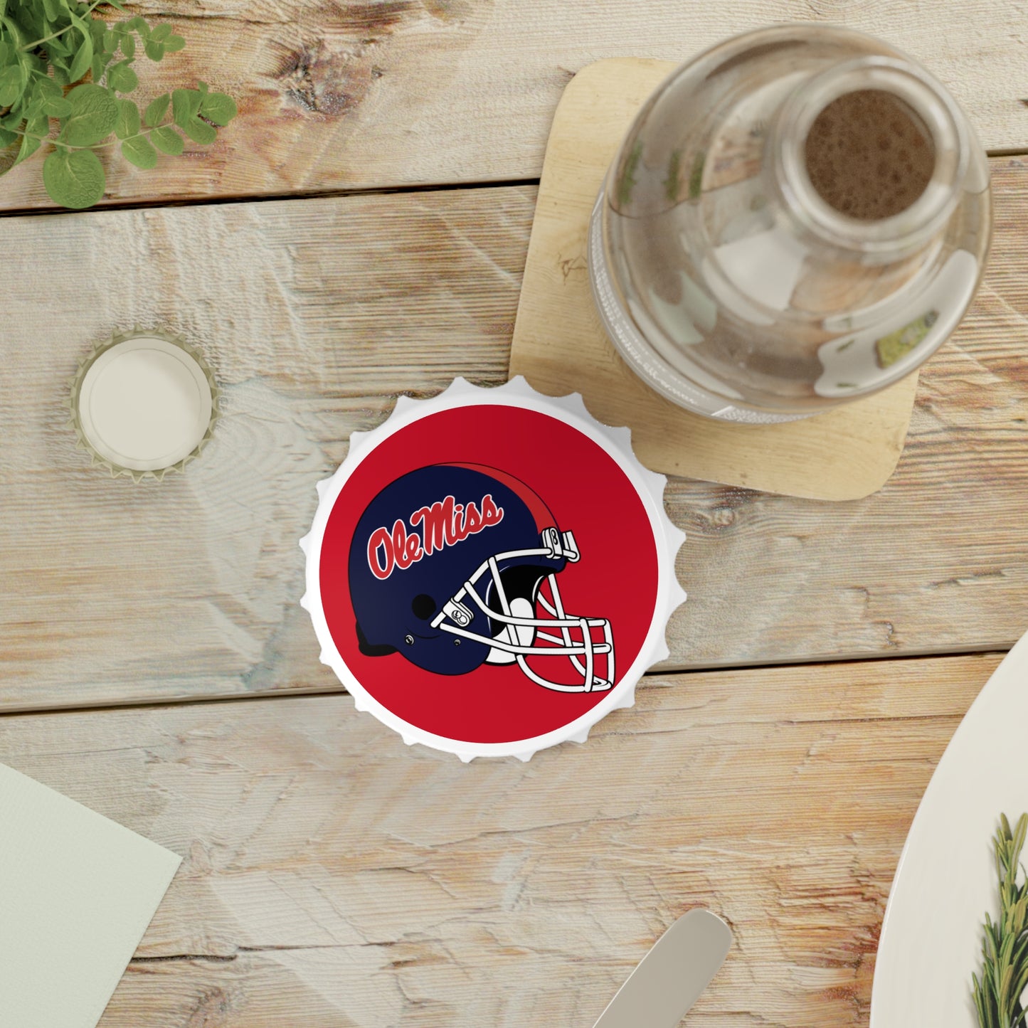 Ole Miss Football Bottle Opener