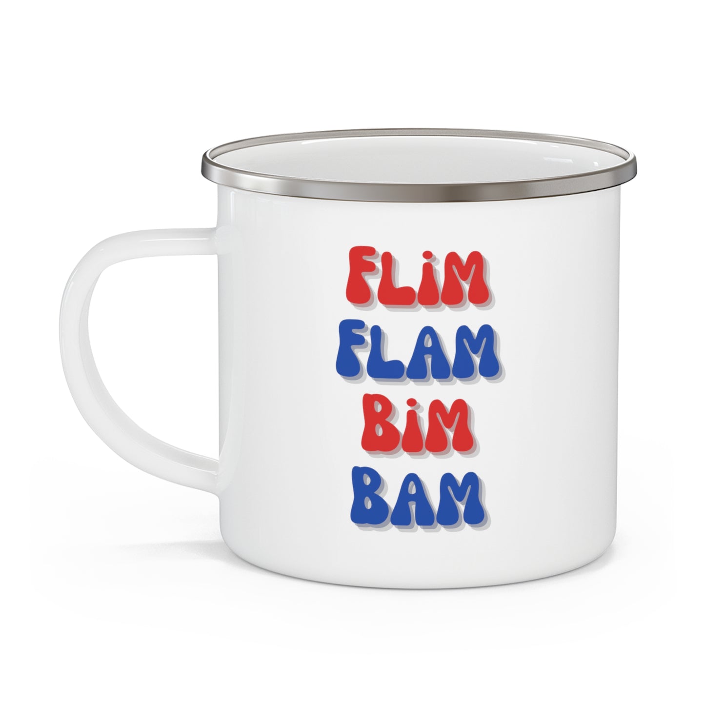 Flim Flam Bim Bam Enamel Camping Mug