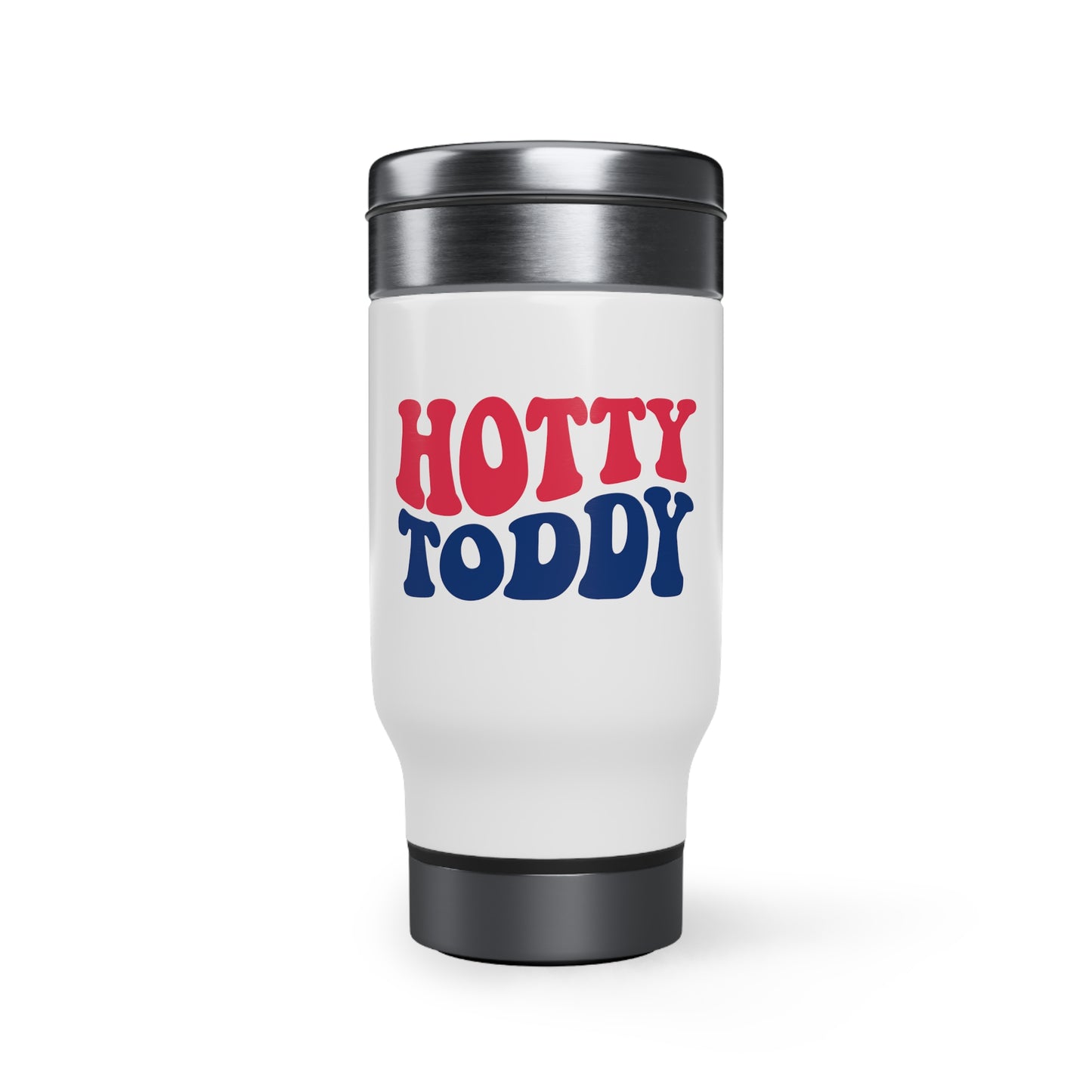 Hotty Toddy Stainless Steel Travel Mug with Handle, 14oz