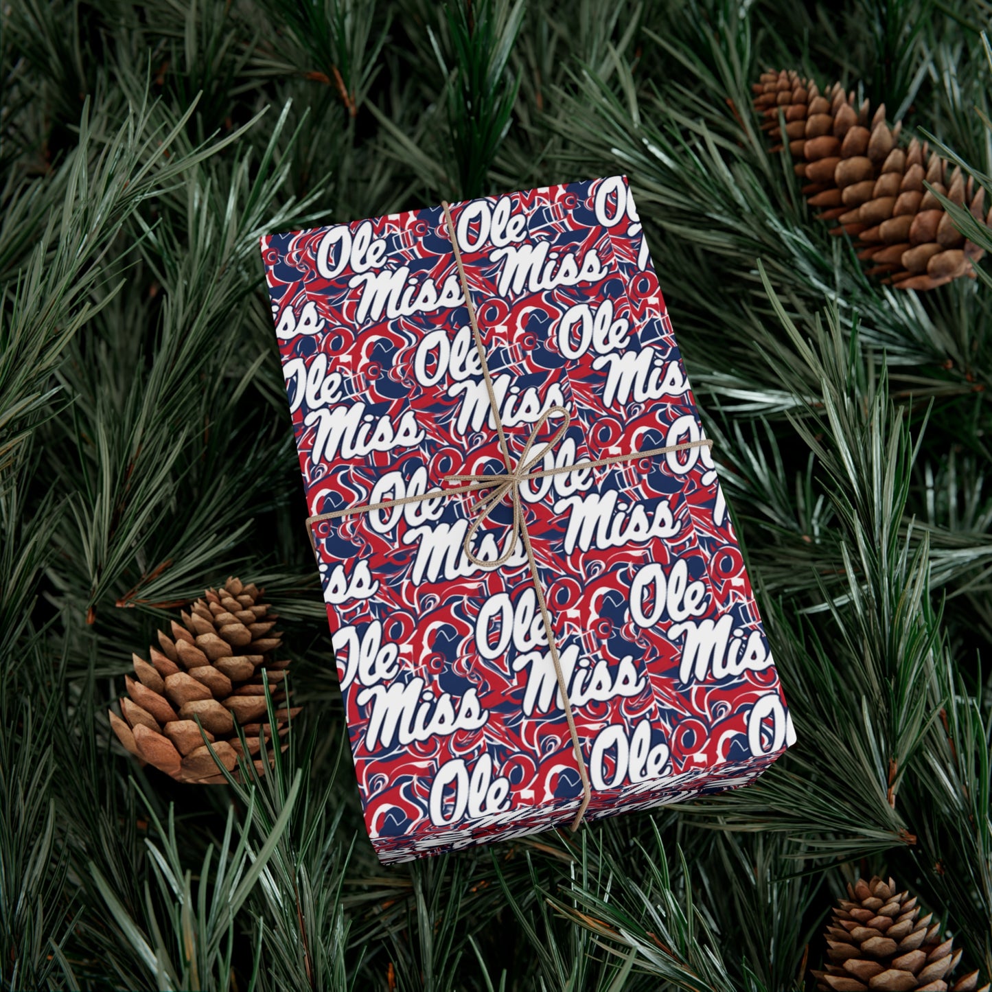 Ole Miss Abstract Gift Wrap Papers