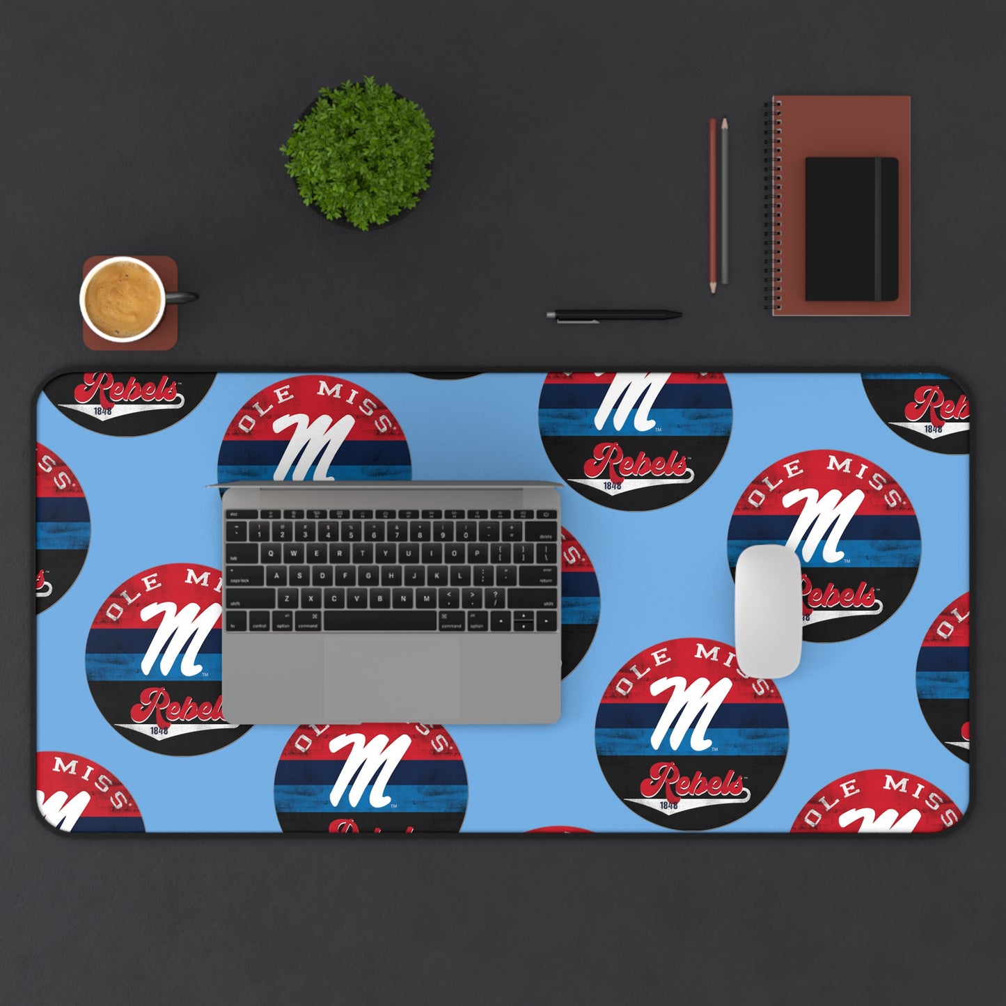 Ole Miss "M" Rebels 1848 Desk Mat