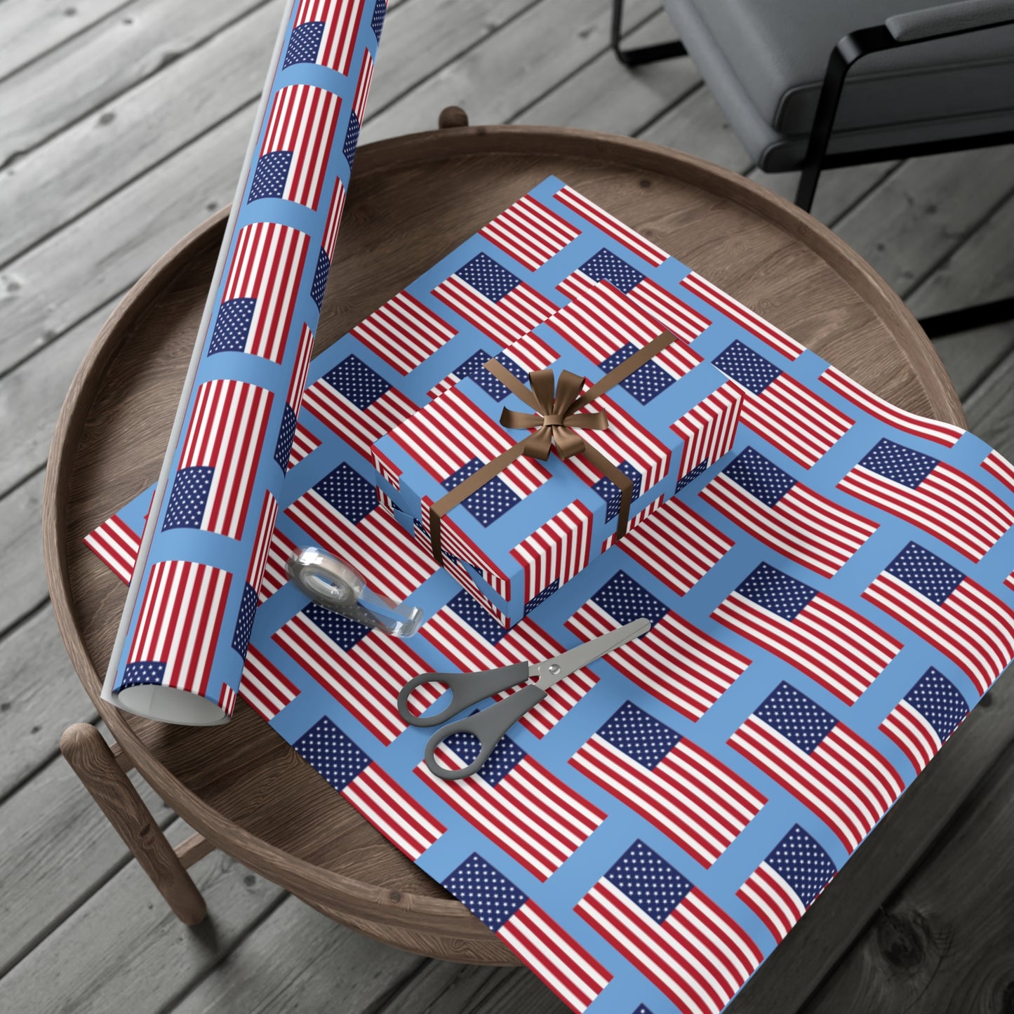 American Flag Gift Wrap Papers