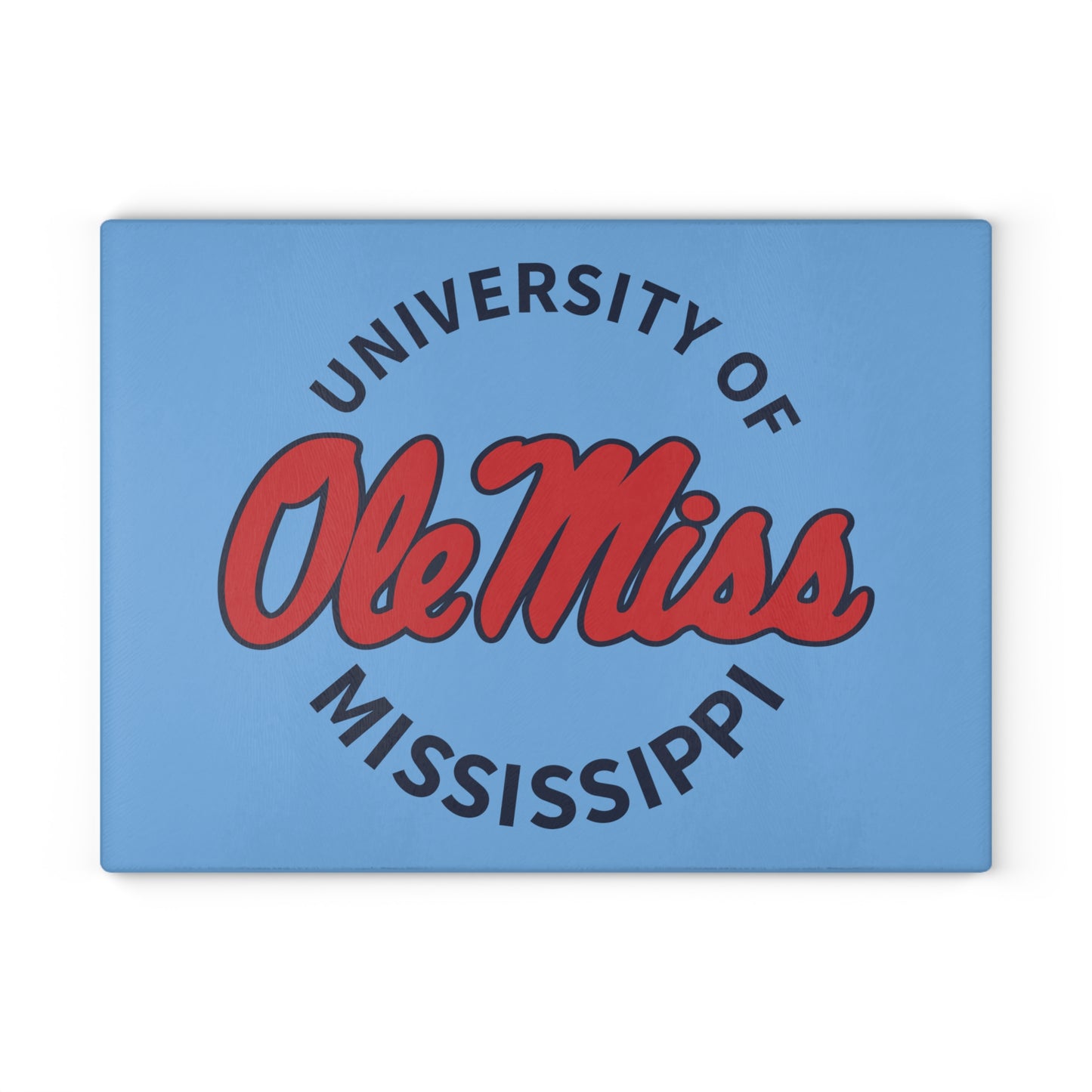 University of Mississippi  Ole Miss Glass Cutting Board