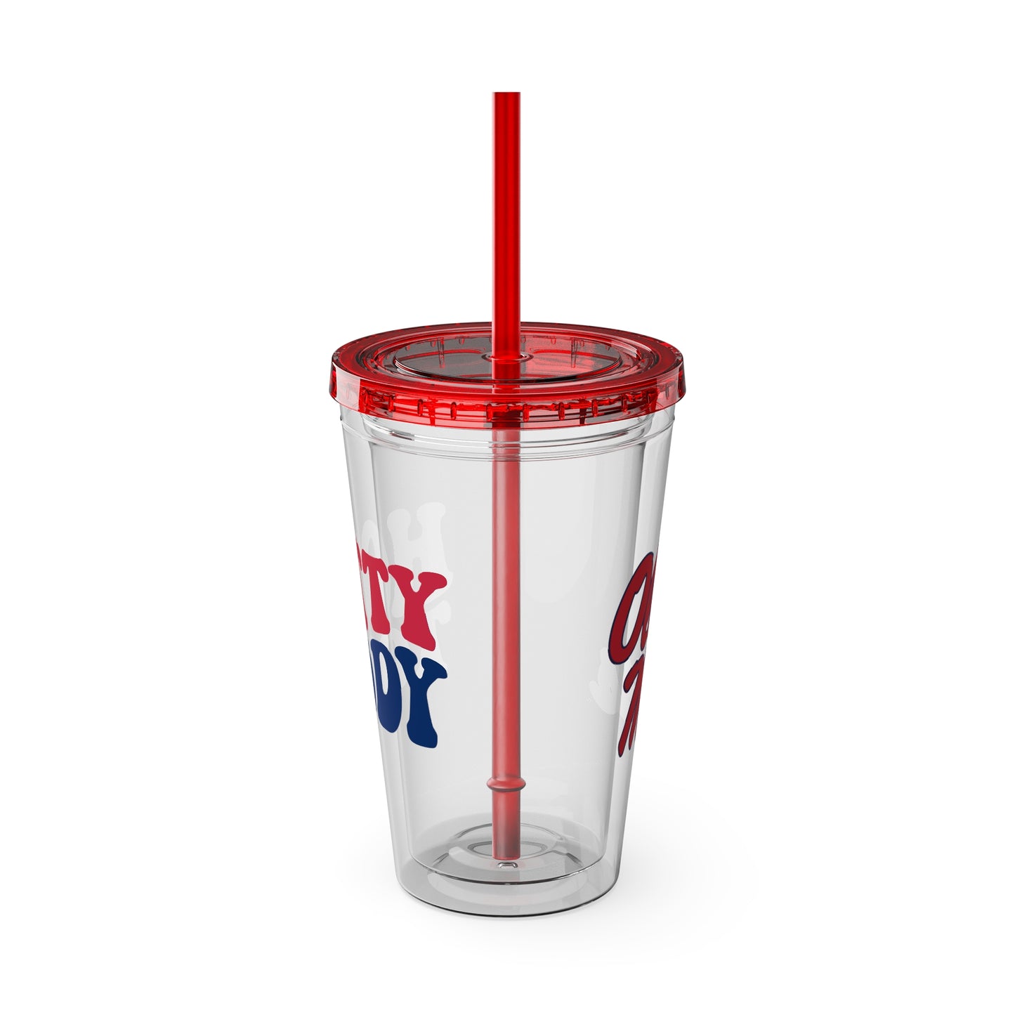 Ole Miss/Hotty Toddy Sunsplash Tumbler with Straw, 16oz