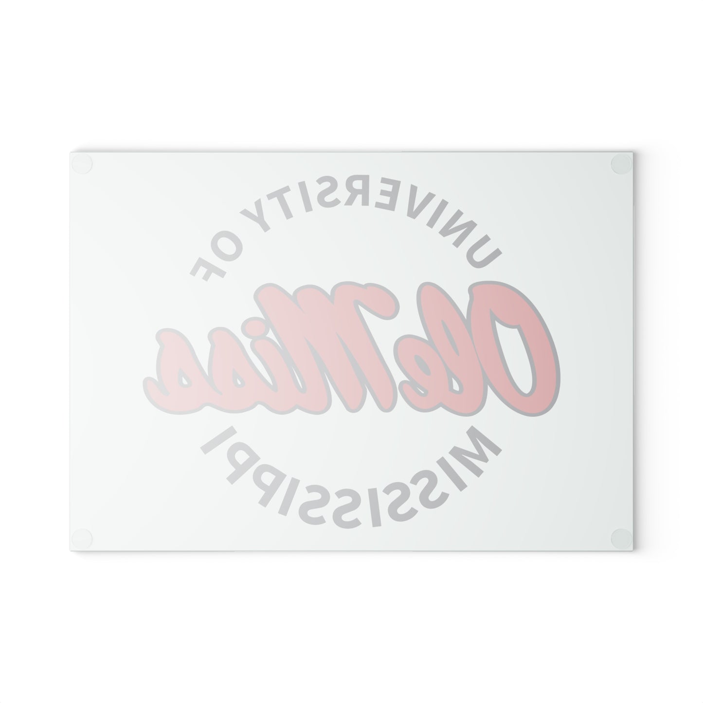 University of Mississippi Ole Miss Glass Cutting Board