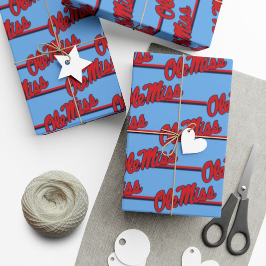 Ole Miss Gift Wrap Papers