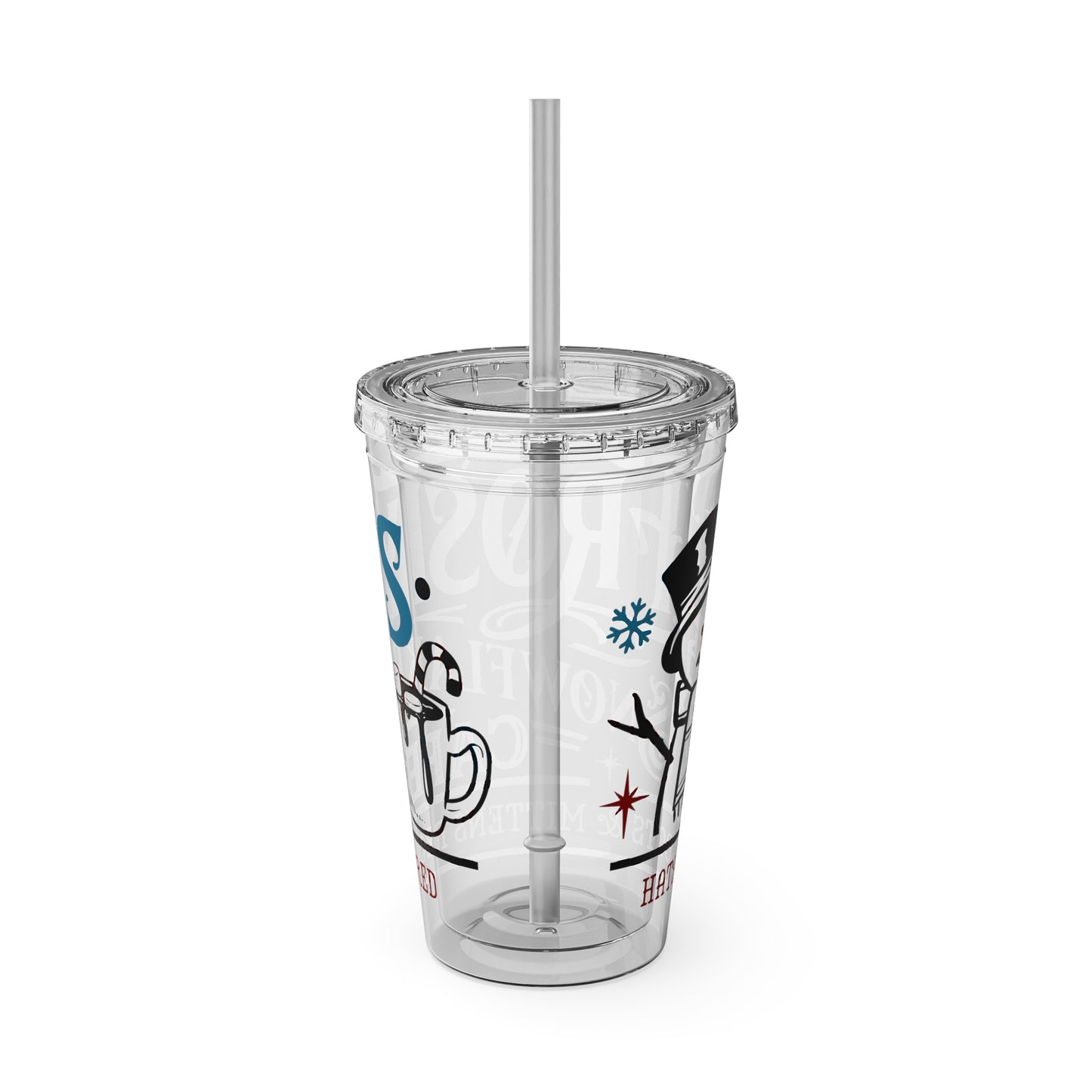 Frosty's Cafe Sunsplash Tumbler with Straw, 16oz