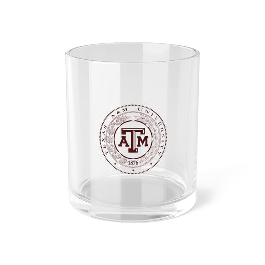 Texas A&M Seal Bar Glass