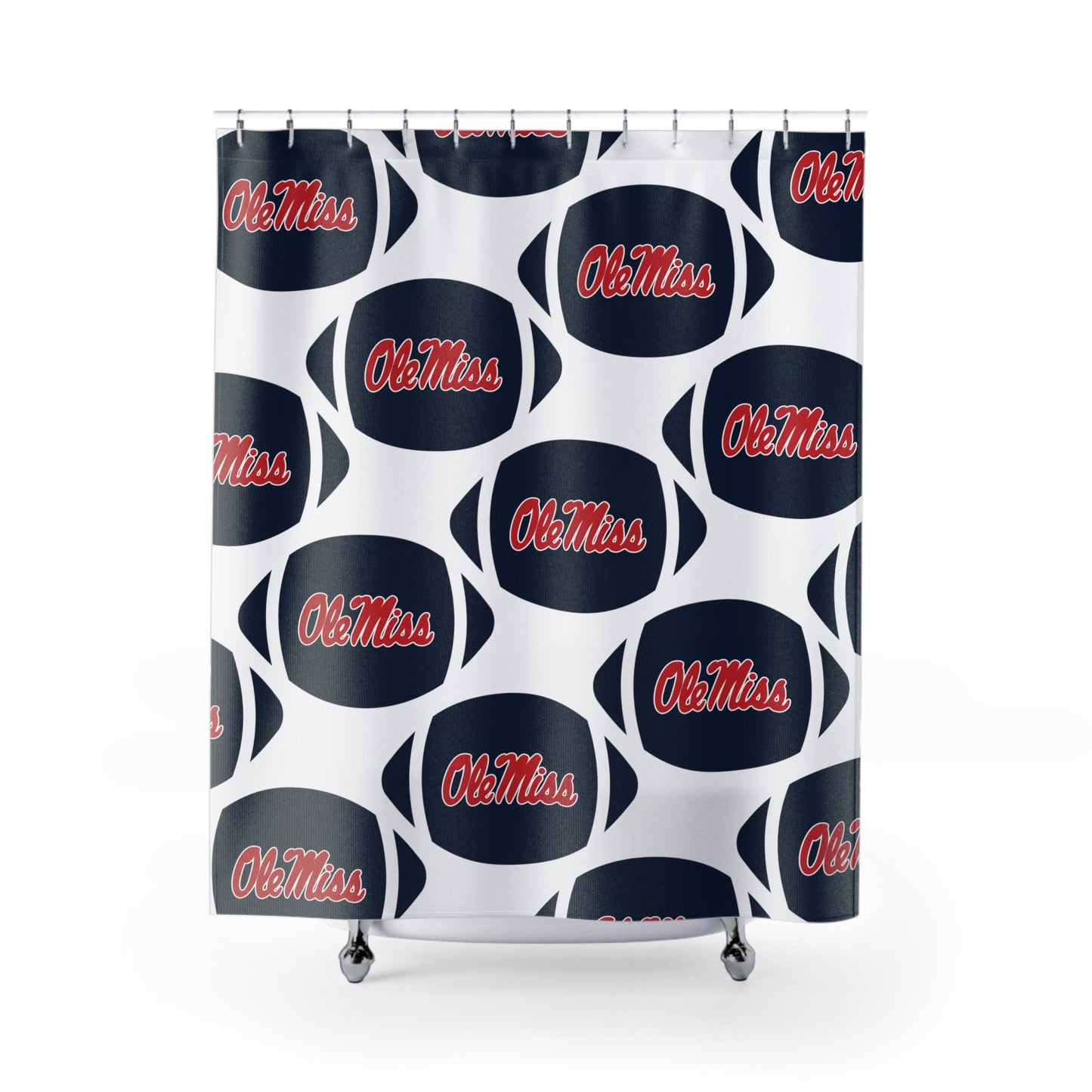 Ole Miss Football Shower Curtains