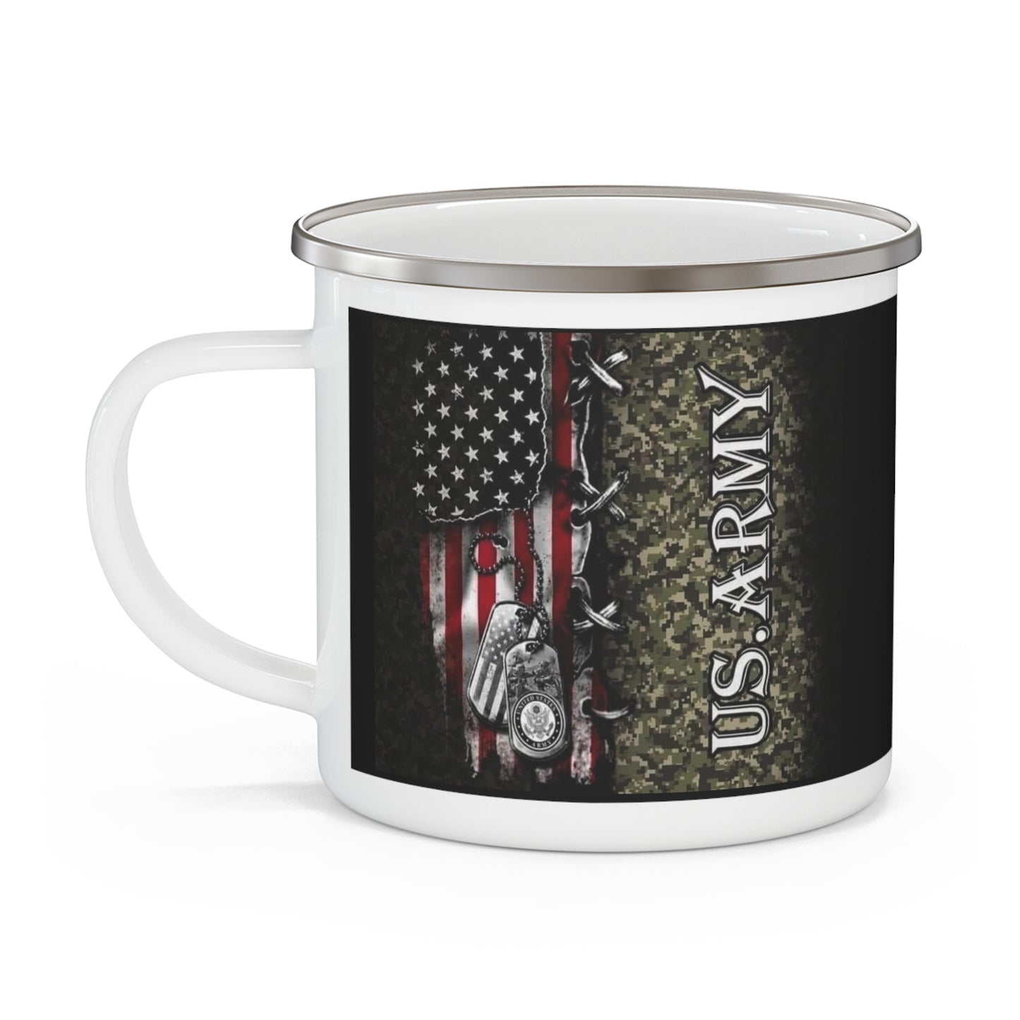 US Army Enamel Camping Mug