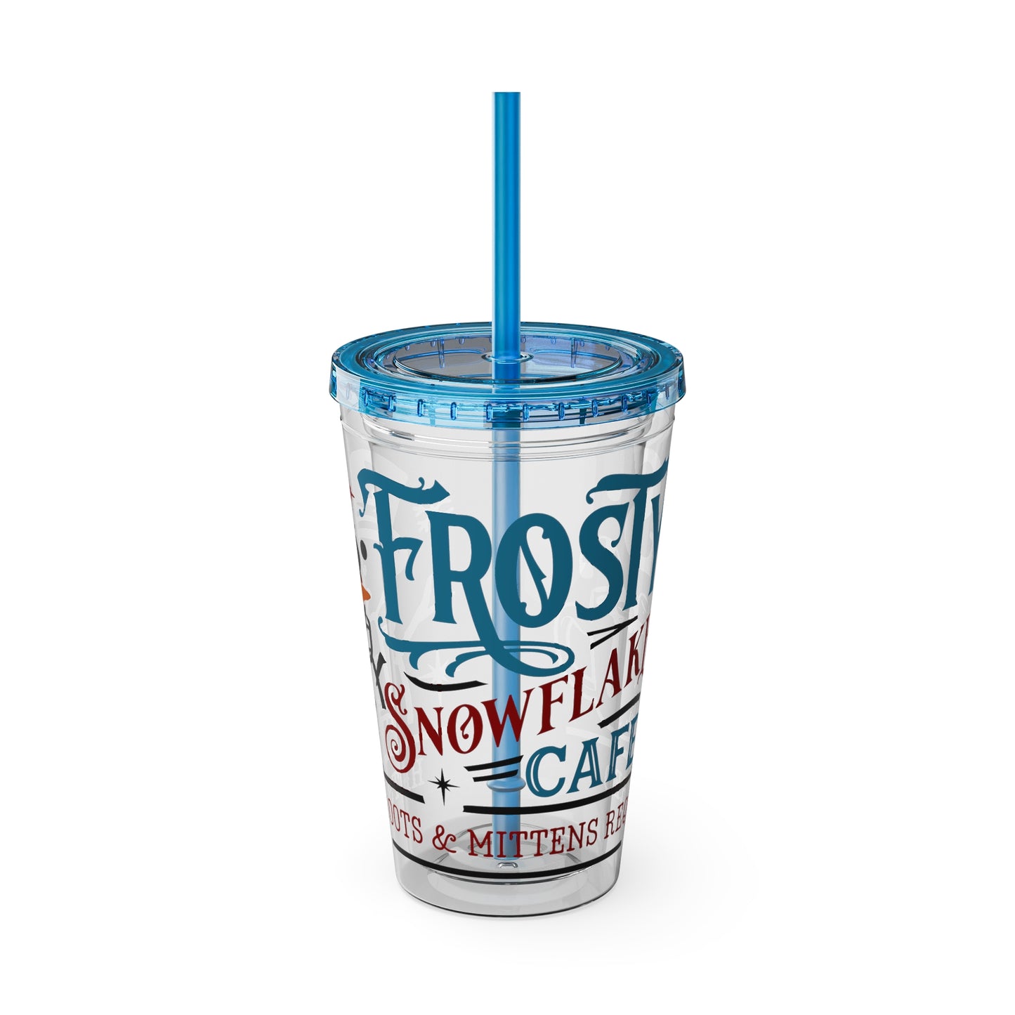 Frosty's Cafe Sunsplash Tumbler with Straw, 16oz