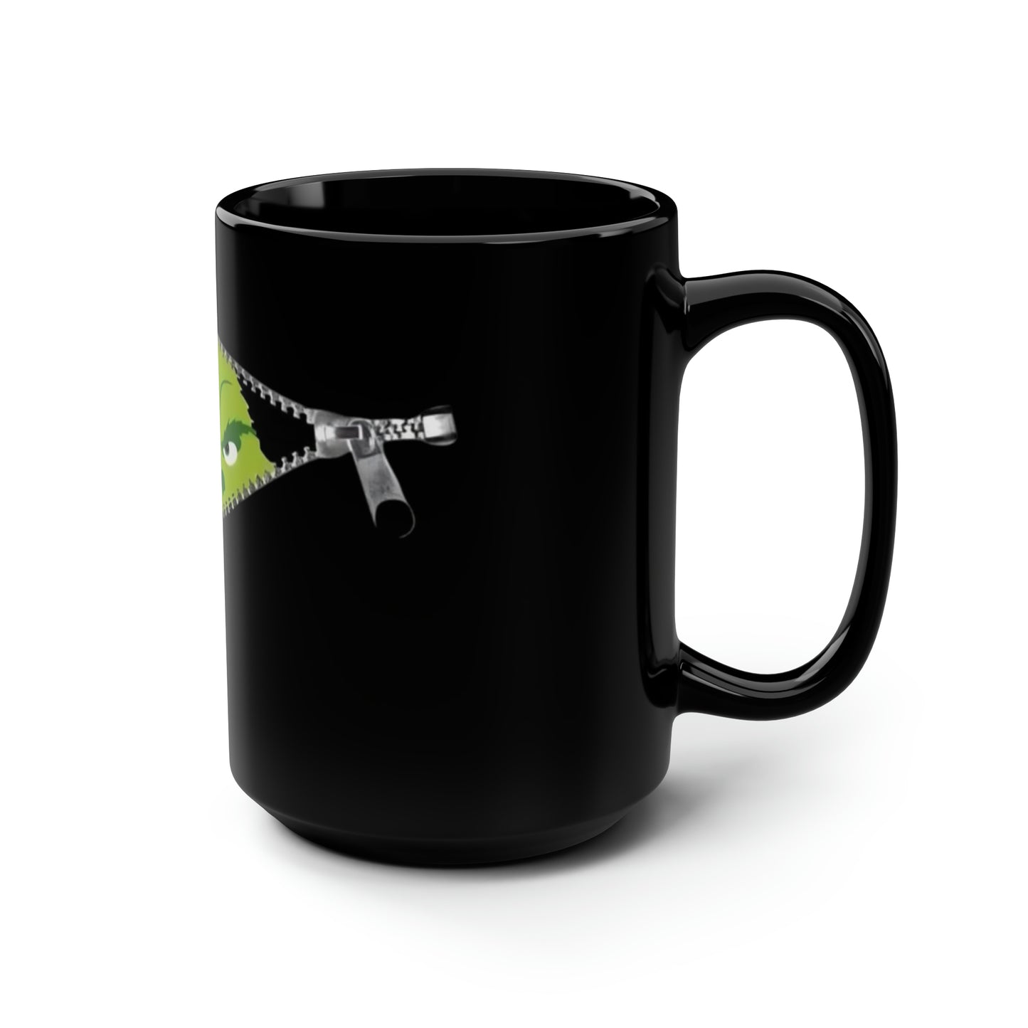 Grinch Ew People Black Mug, 15oz