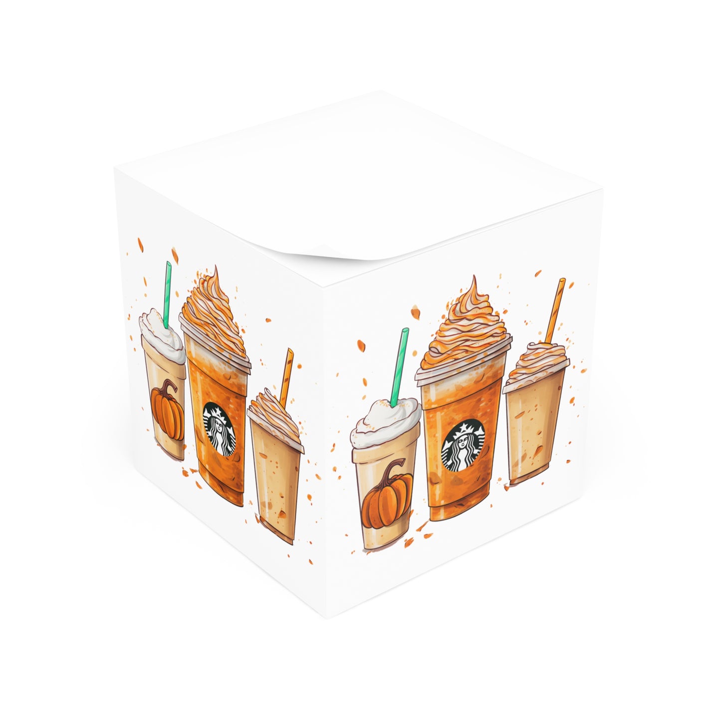 Starbucks Pumpkin Spiced Latte Note Cube