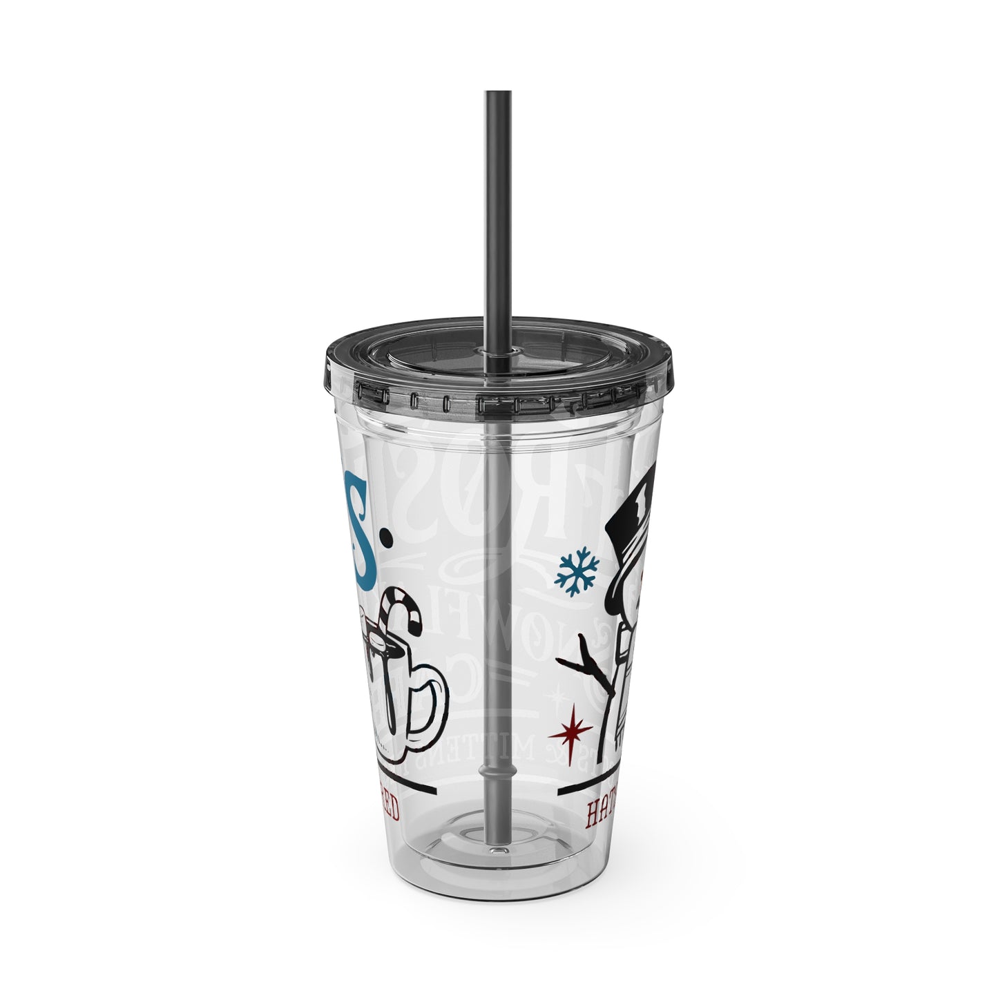 Frosty's Cafe Sunsplash Tumbler with Straw, 16oz