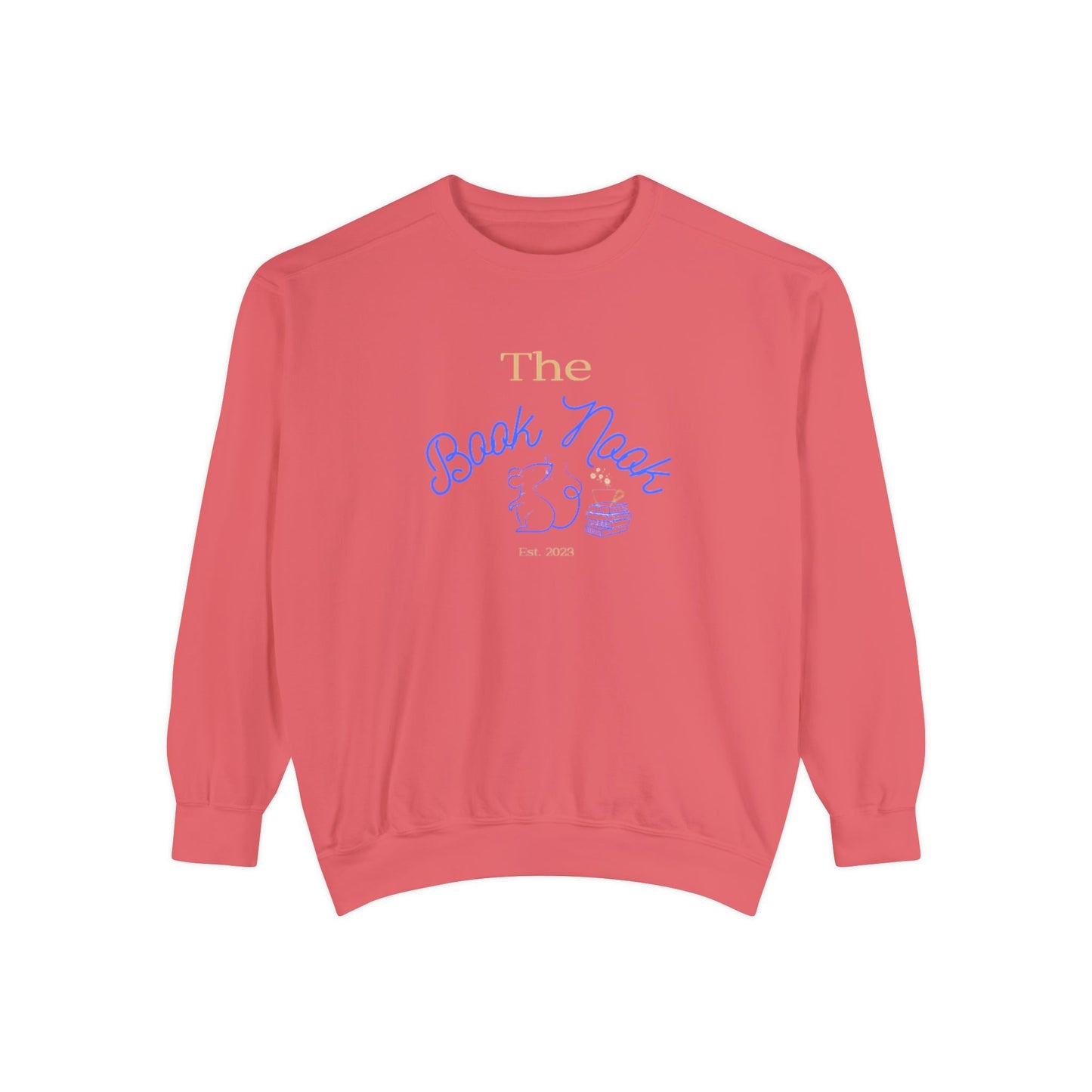 The Book Nook - Unisex Garment-Dyed Sweatshirt