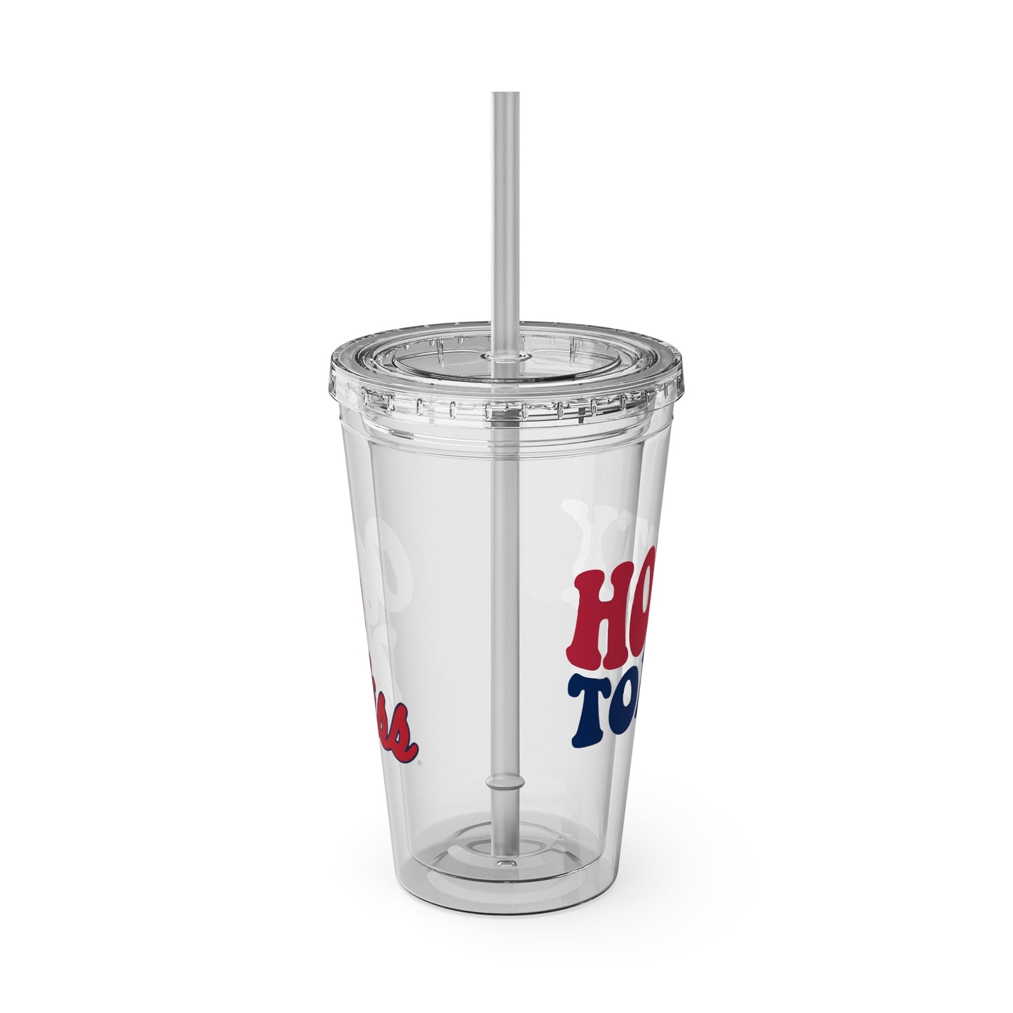 Ole Miss/Hotty Toddy Sunsplash Tumbler with Straw, 16oz