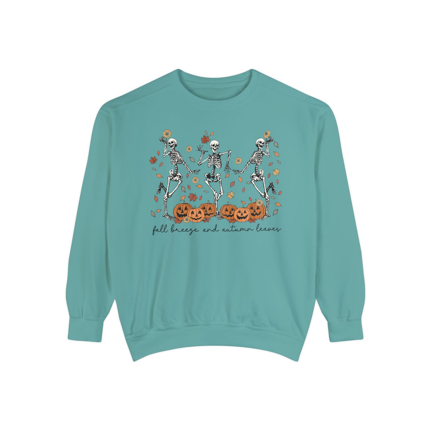 Dancing Skeleton Unisex Garment-Dyed Sweatshirt
