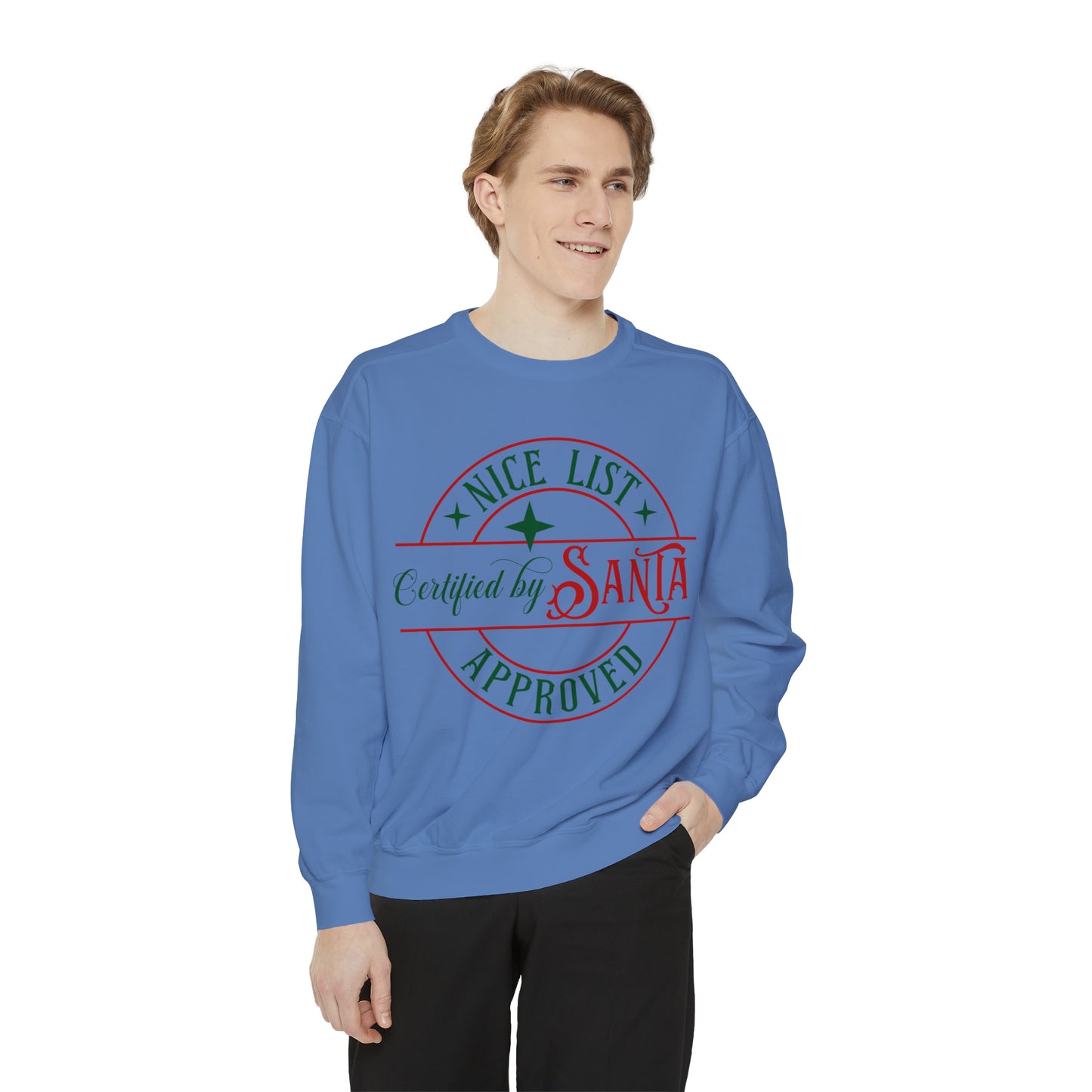Nice List Unisex Garment-Dyed Sweatshirt