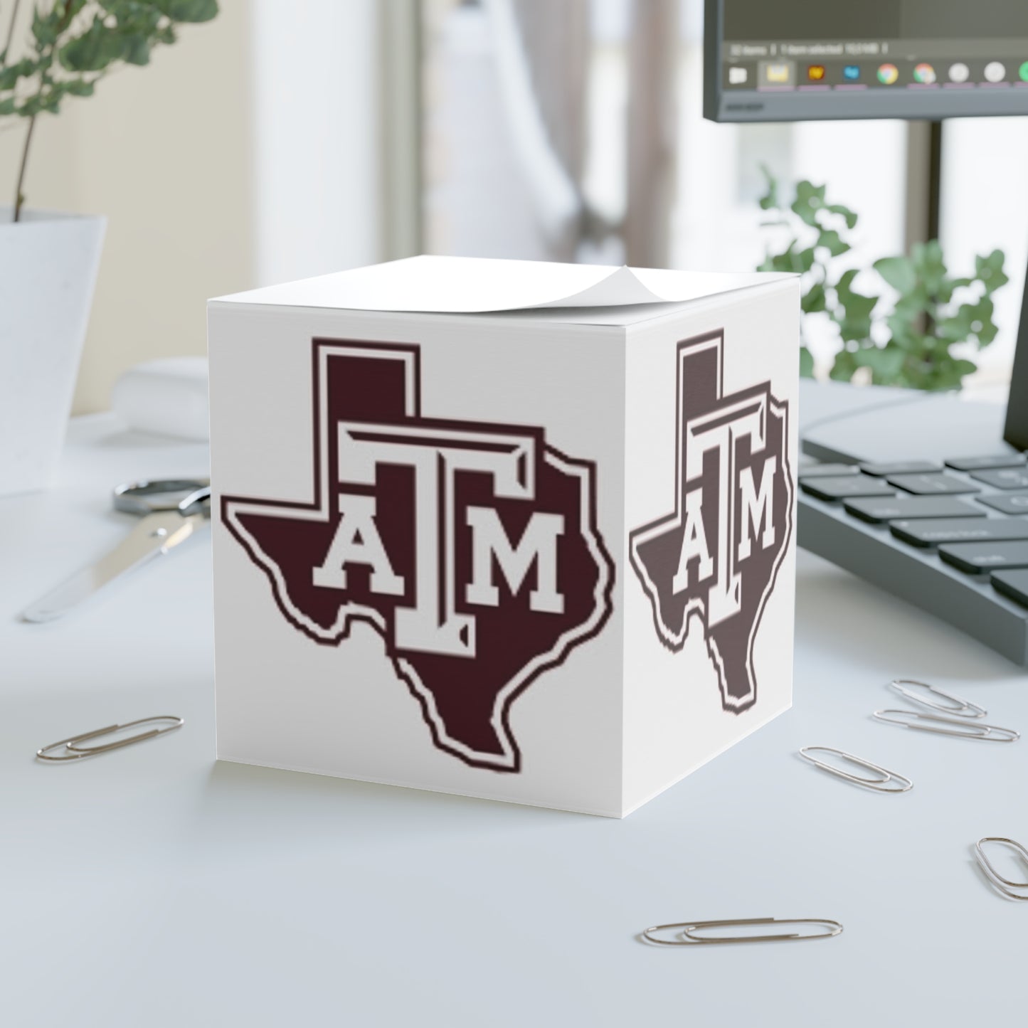 Texas A&M Note Cube