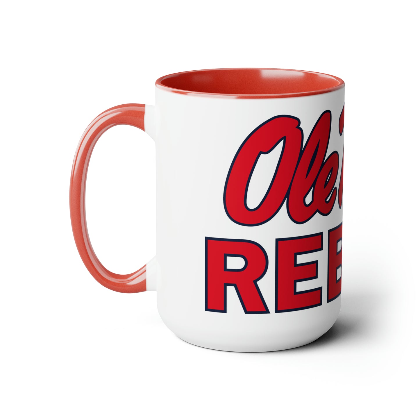 Ole Miss Rebels Two-Tone Coffee Mugs, 15oz