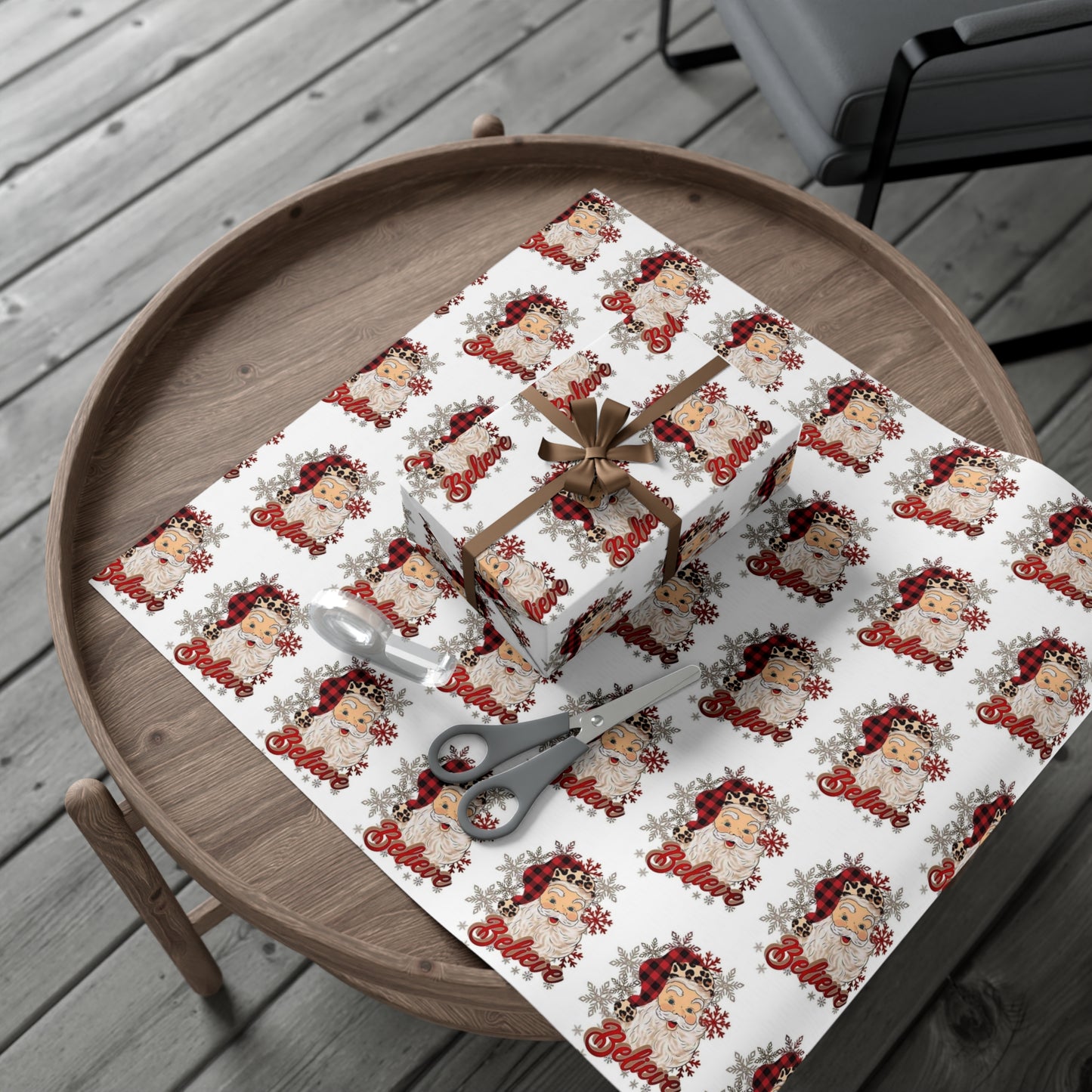Santa Believe Gift Wrap Papers