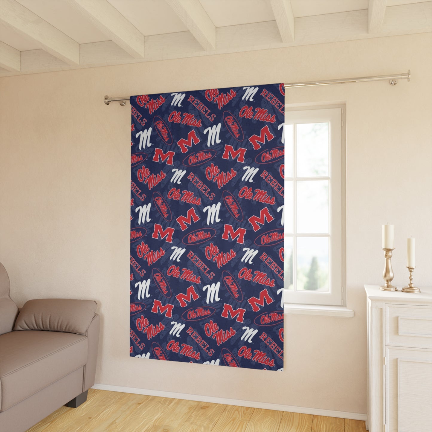 Ole Miss Window Curtains (1 Piece)