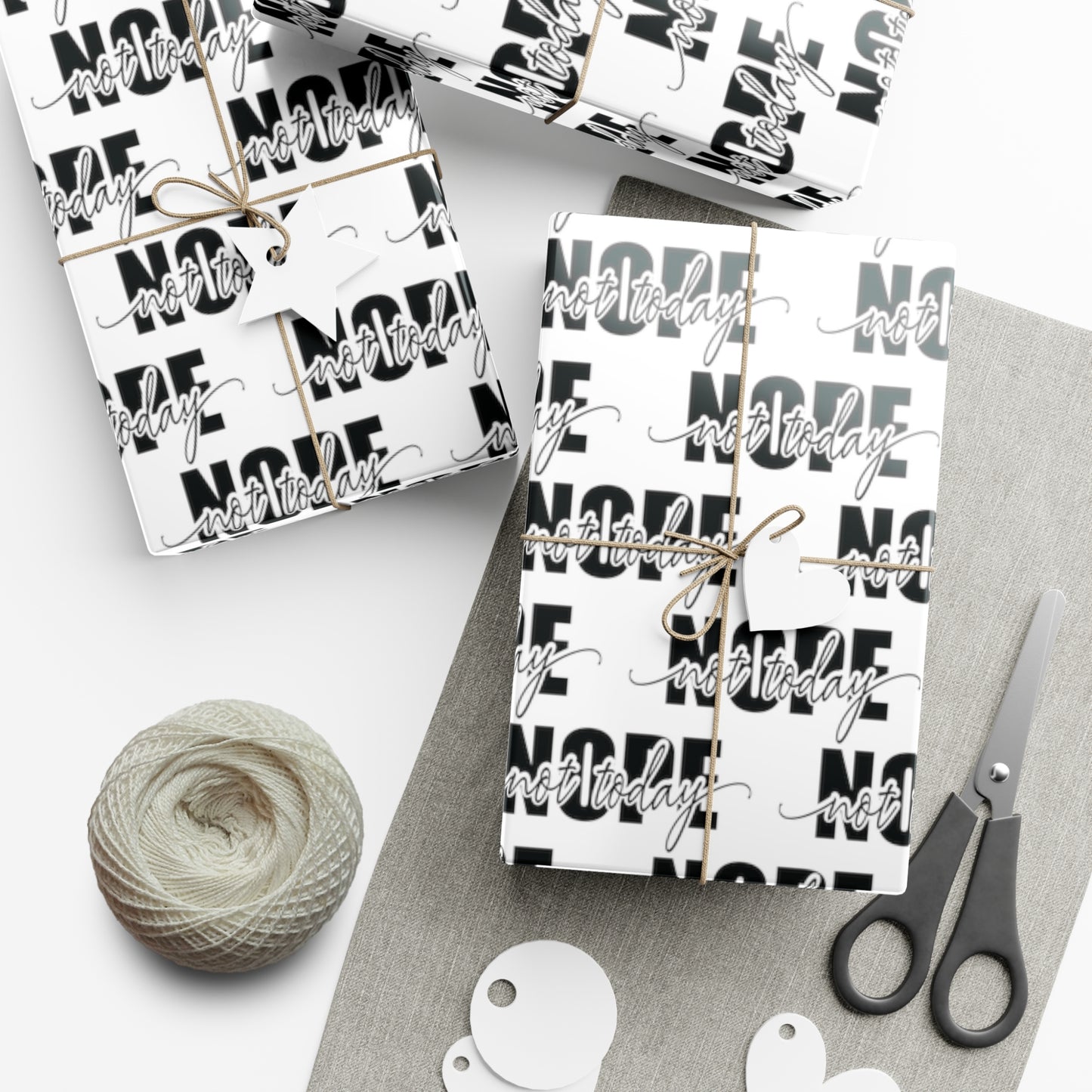 Nope Not Today Gift Wrap Papers