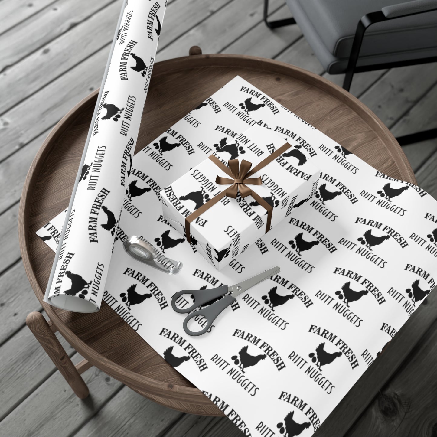 Farm Fresh Butt Nuggets Gift Wrap Papers