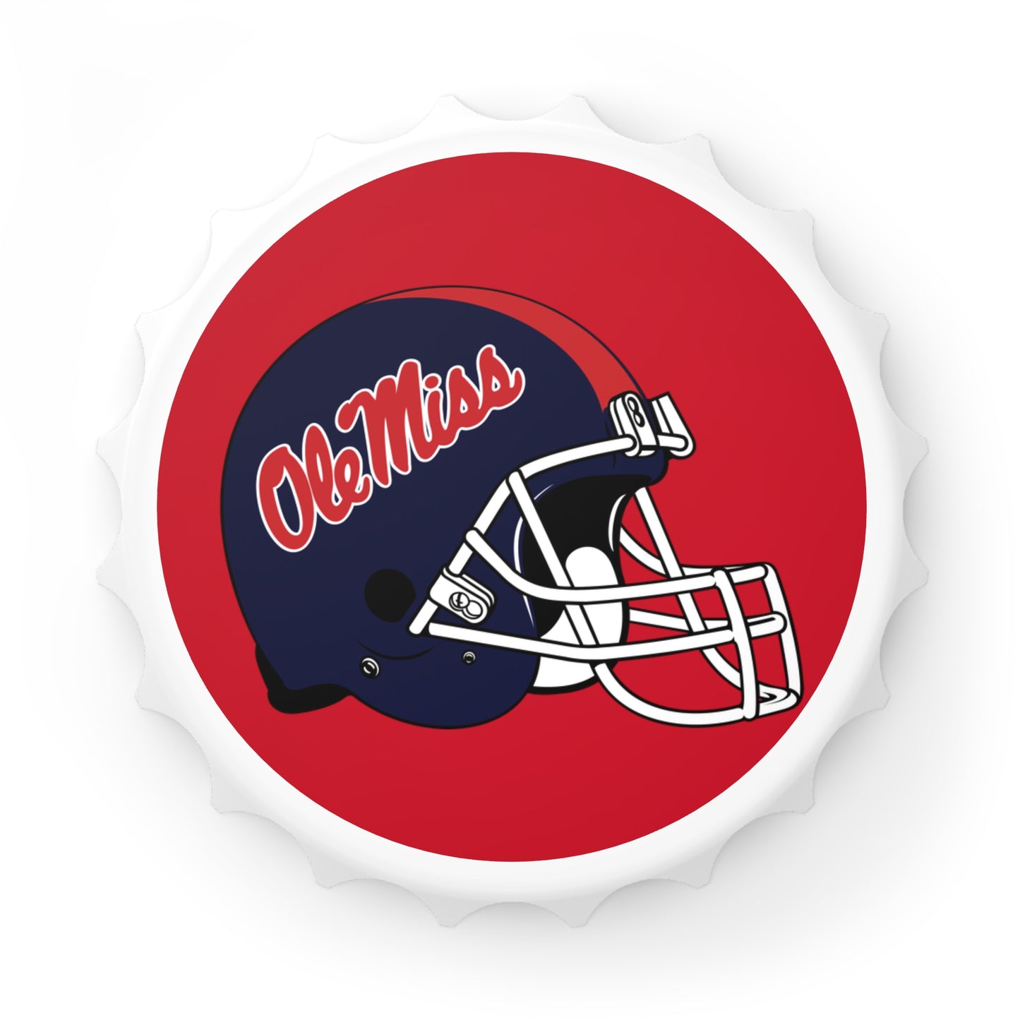 Ole Miss Football Bottle Opener