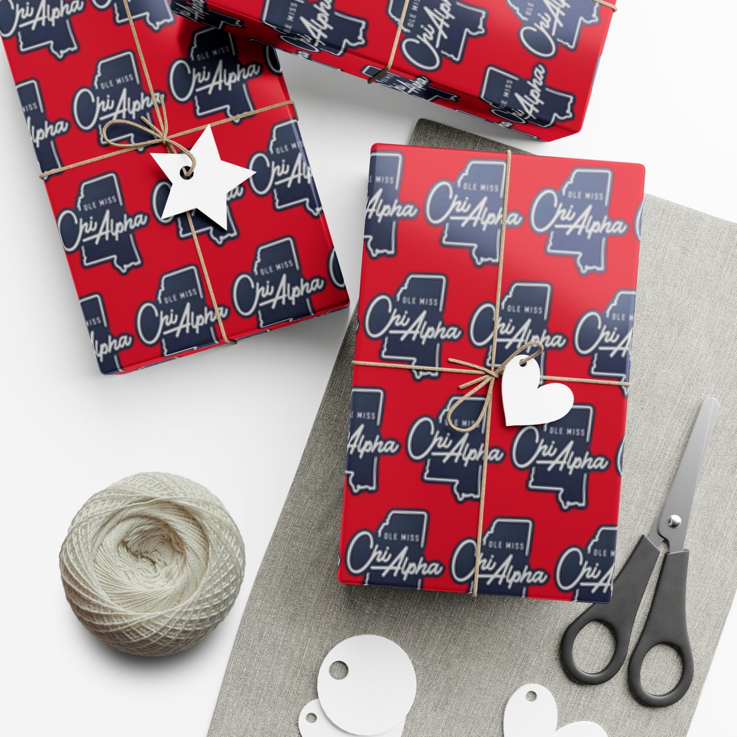 Ole Miss Chi Alpha Gift Wrap Papers