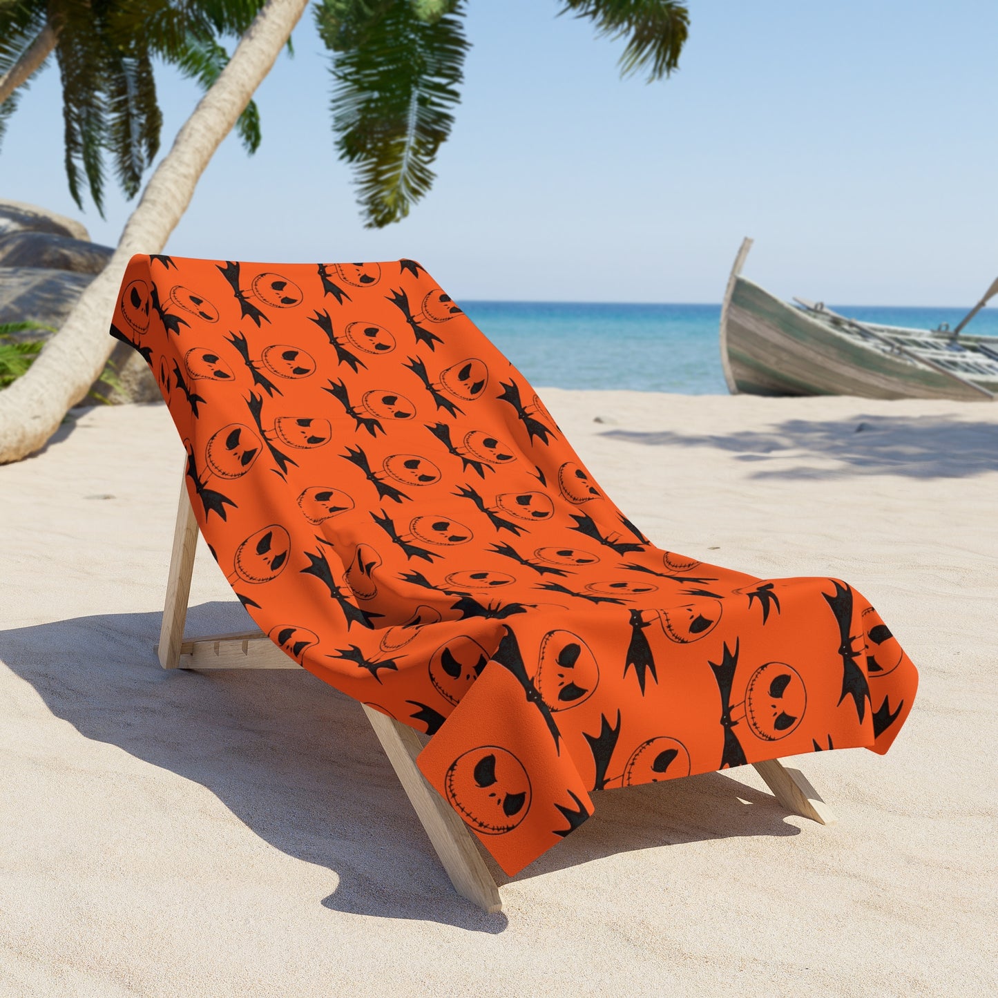 Jack Skellington Beach Towel